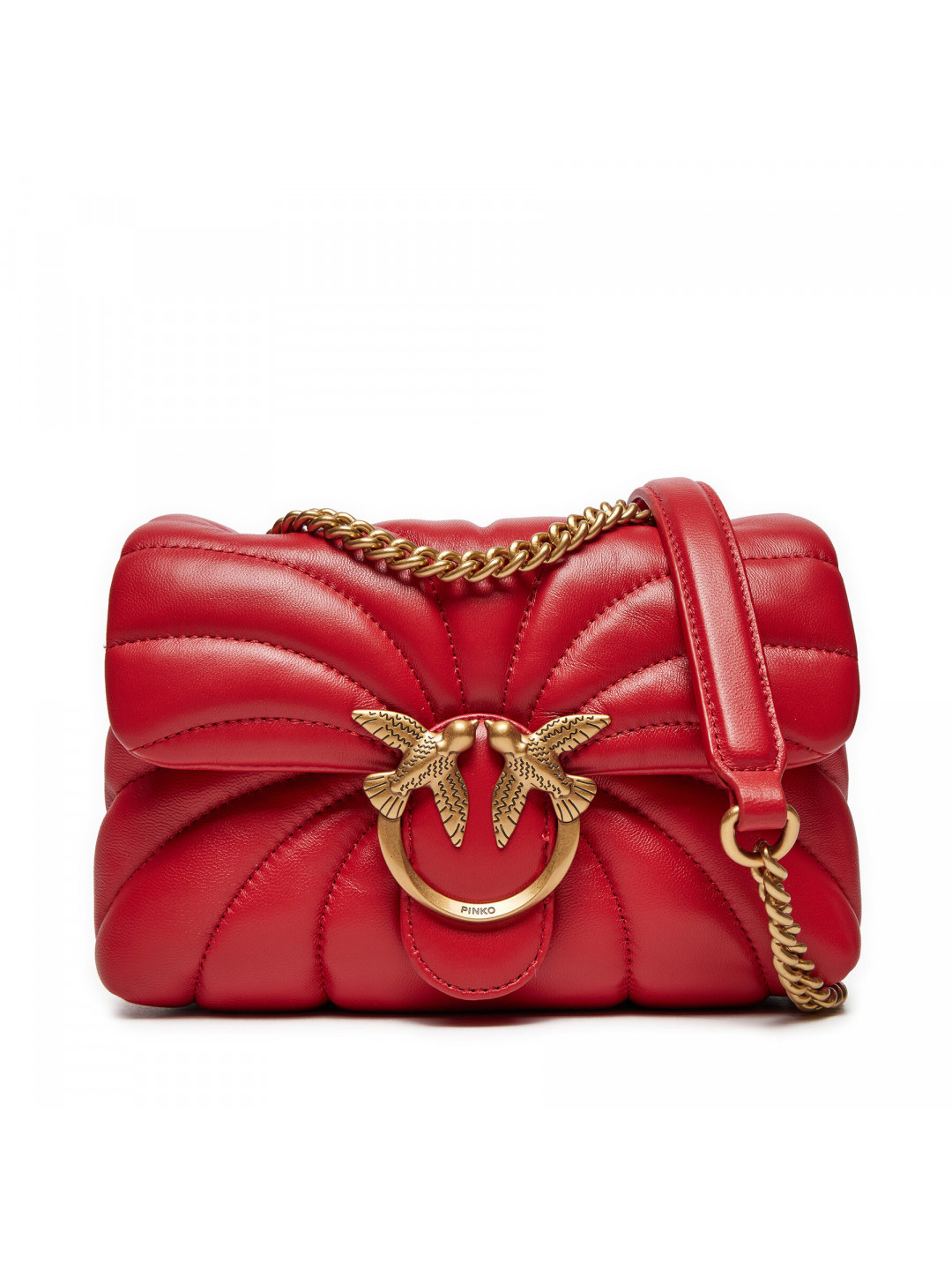 Kabelka PINKO Love Puff Mini Cl AI 24-25 PLTT 100039 A1EX Červená