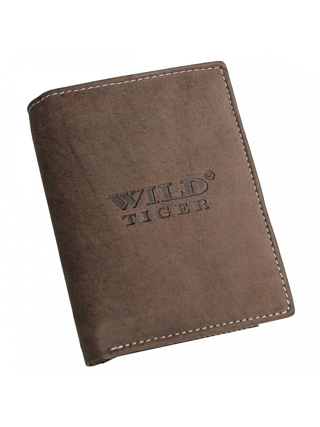 Pánská kožená peněženka na výšku Wild Denvin hnědá