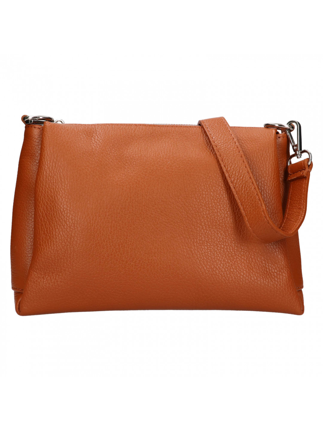 Dámská kožená crossbody kabelka Italia Tamara – koňak