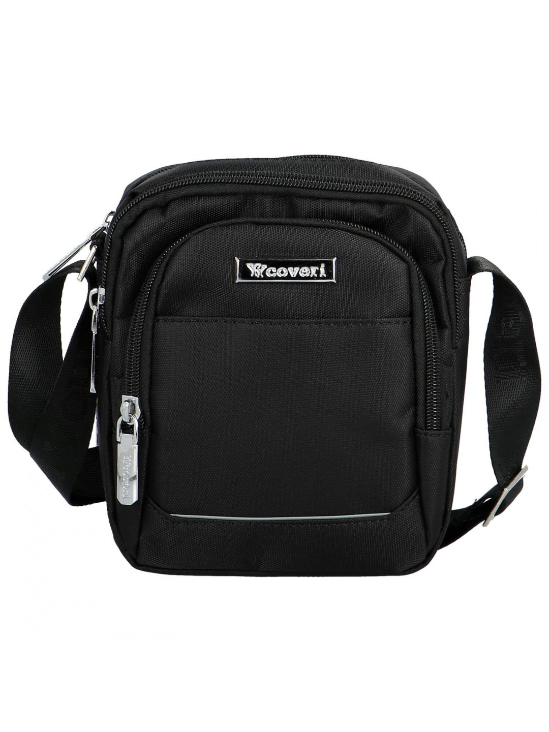 Trendy pánská textilní crossbody taška Coveri Farkas černá