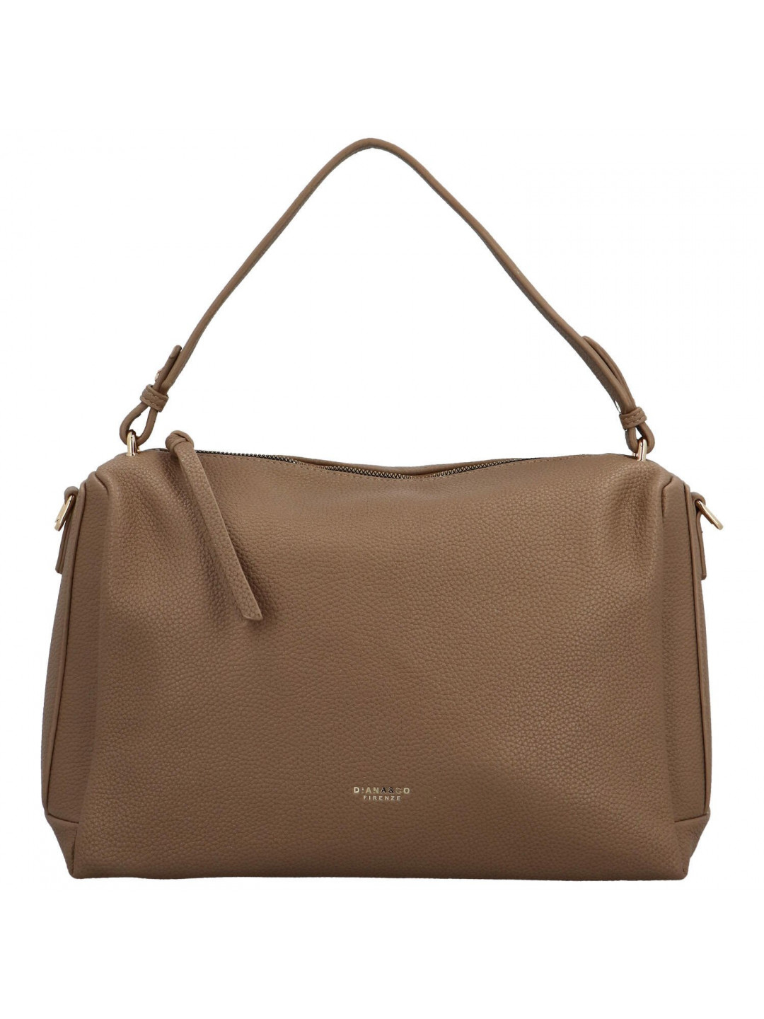 Dámská kabelka do ruky taupe – DIANA & CO Ayato