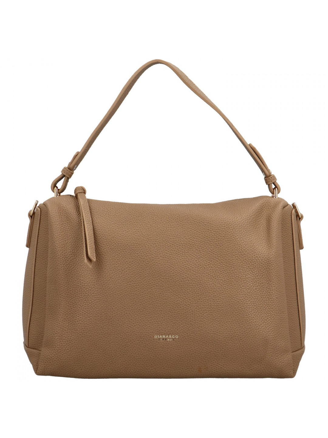 Dámská kabelka do ruky camel – DIANA & CO Ayato