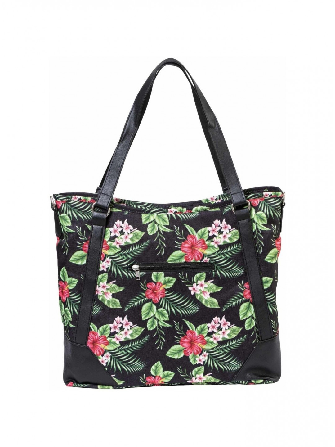 Meatfly dámská kabelka Insanity Tropical Black Černá Objem 11 L