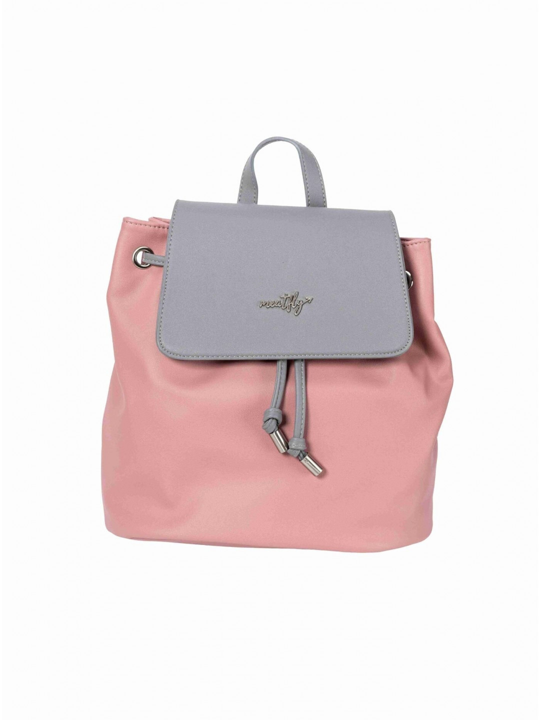 Meatfly batoh Raver Dusty Rose Light Grey Šedá Objem 10 L