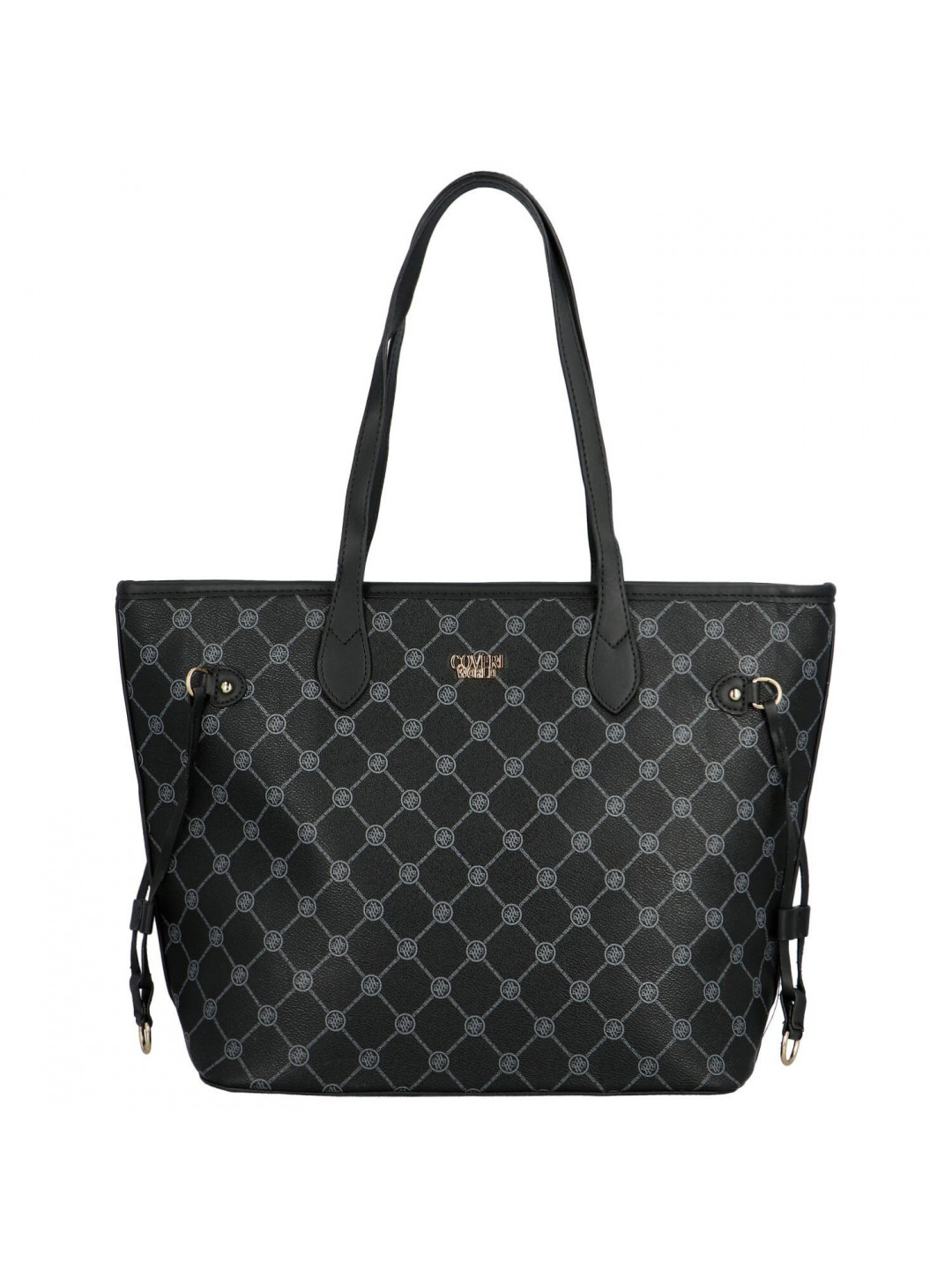 Trendy dámská koženková kabelka přes rameno Zefina černá