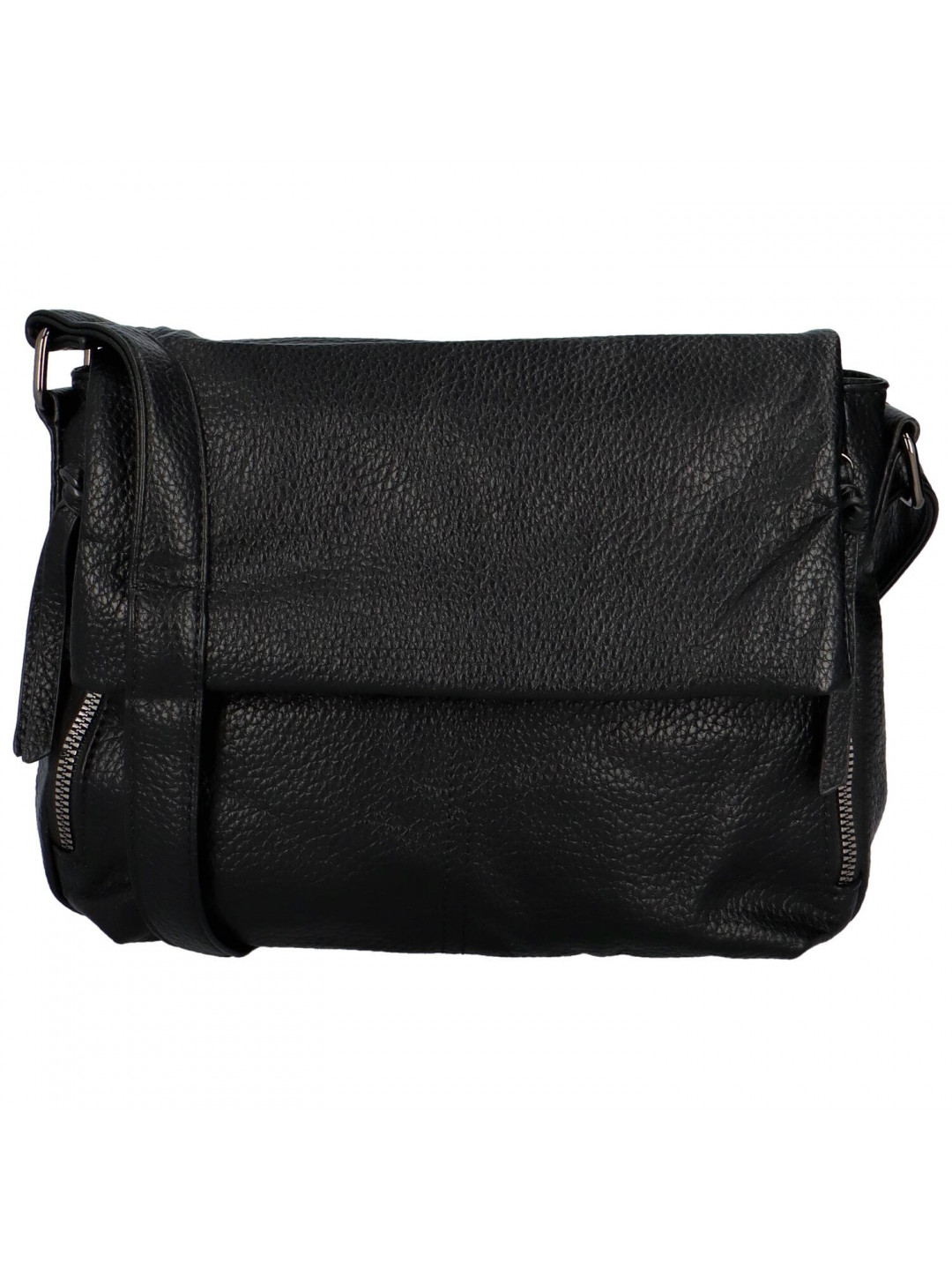 Stylová dámská koženková crossbody kabelka Teaga černá