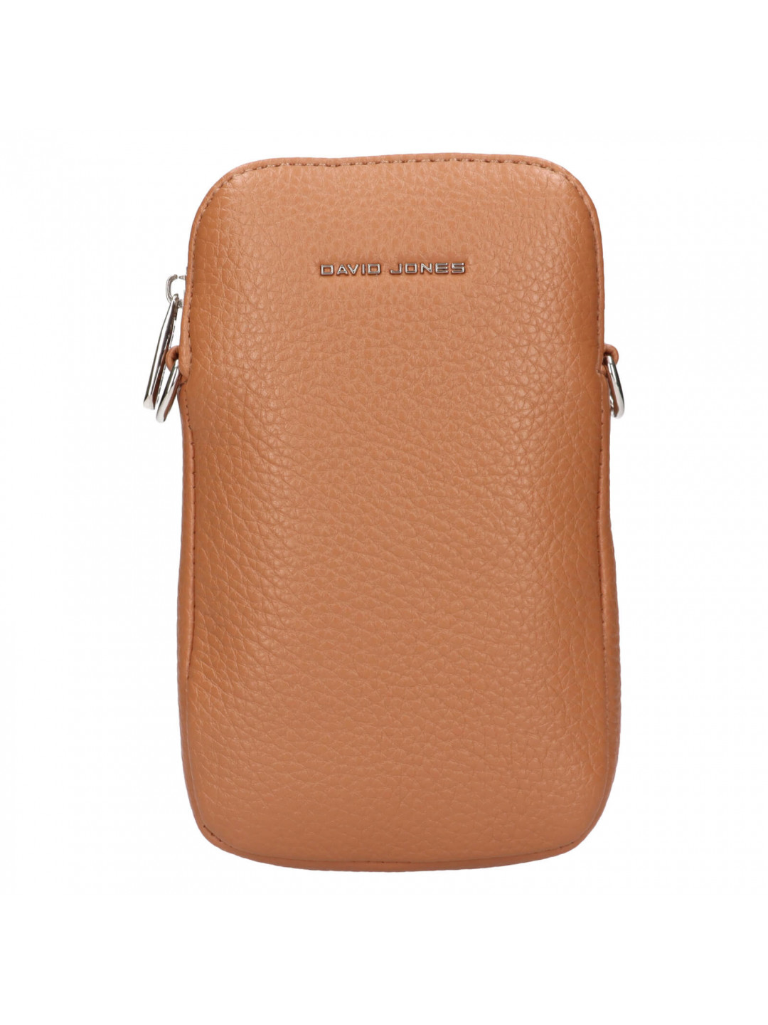 Dámská kabelka na mobil a doklady David Jones Kaila – koňak