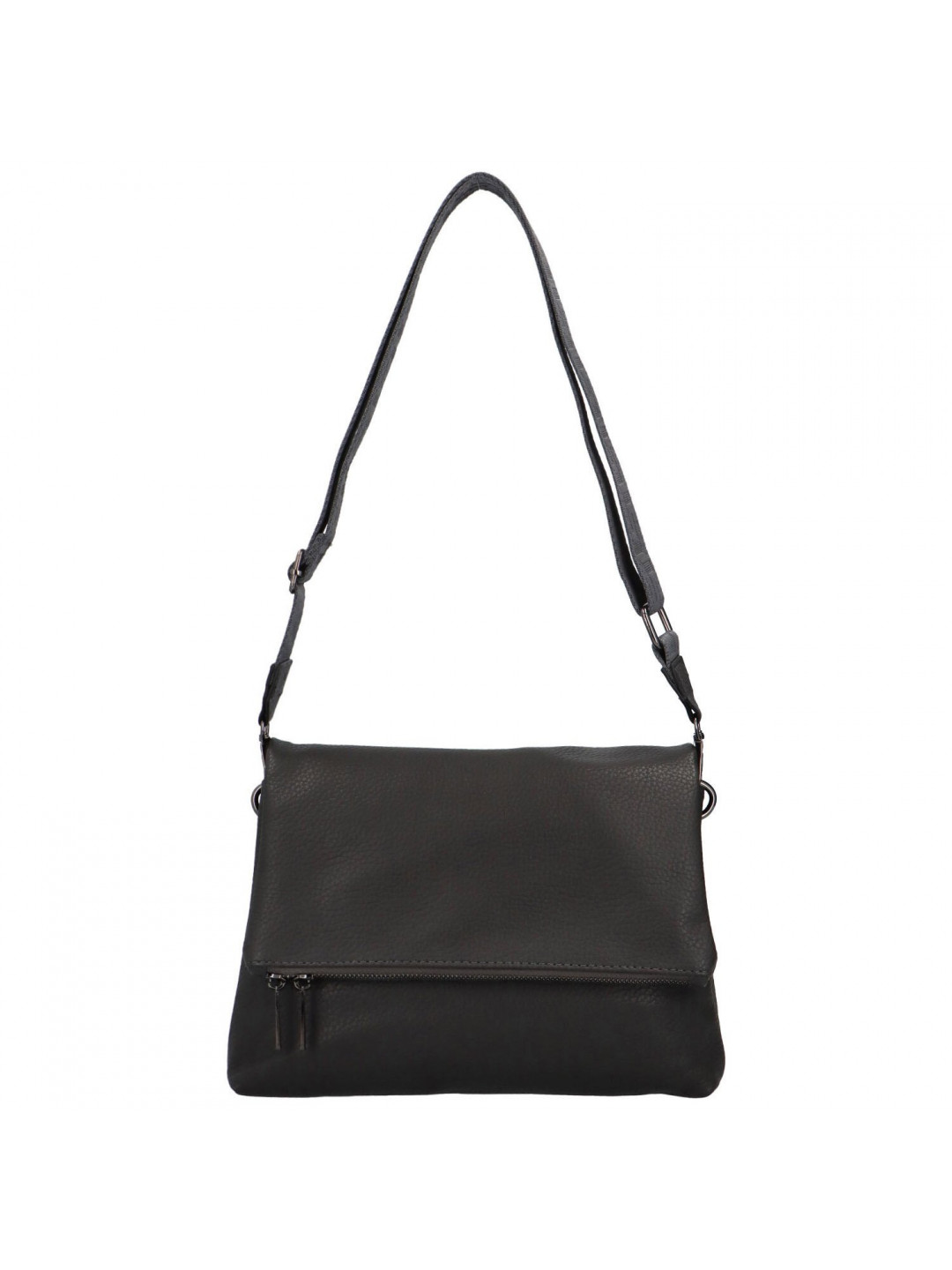 Trendy dámská koženková crossbody kabelka Zareen šedá