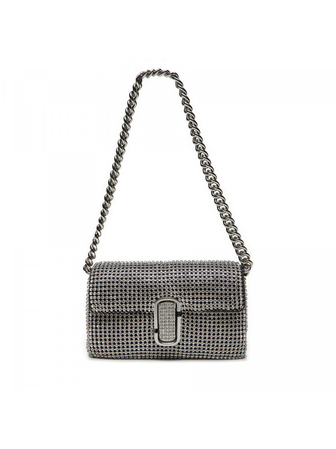 Kabelka Marc Jacobs The Rhinestone J Marc Mini Shoulder Bag H912M06RE22 Stříbrná