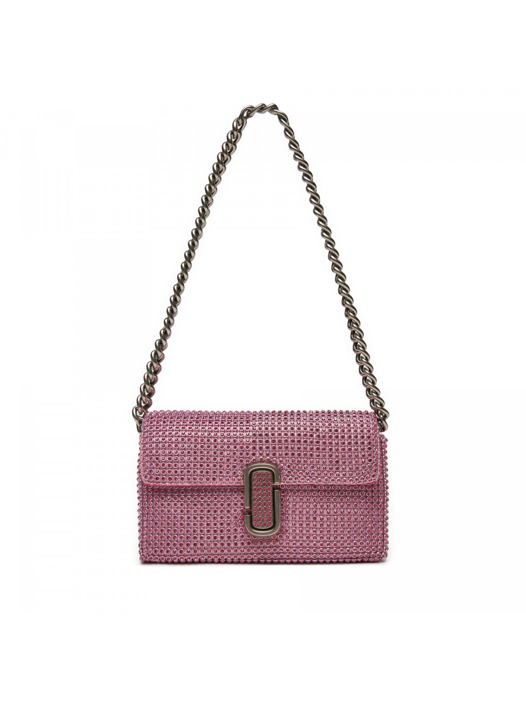 Kabelka Marc Jacobs The Rhinestone J Marc Mini Shoulder Bag H912M06RE22 Stříbrná