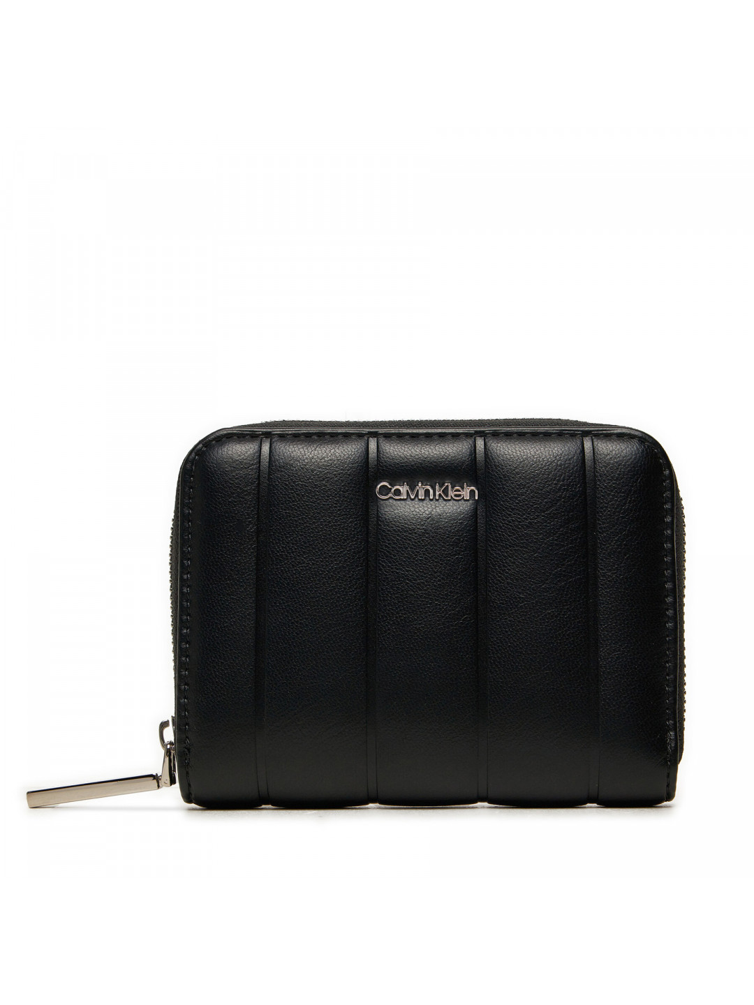 Malá dámská peněženka Calvin Klein Line Quilt Medium Zip Around K60K613066 Černá