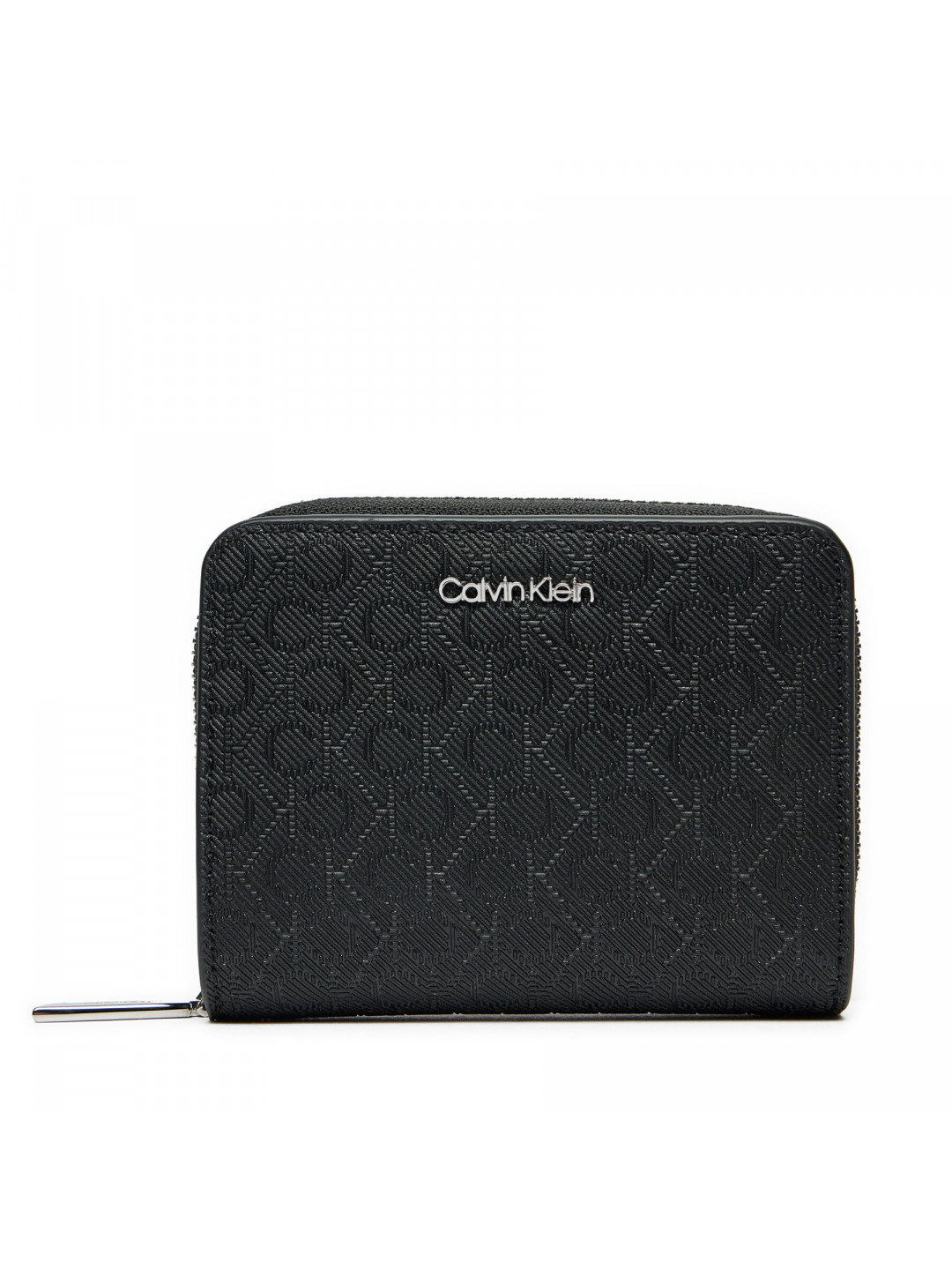 Malá dámská peněženka Calvin Klein Ck Must Medium Zip Around Mono K60K612825 Černá