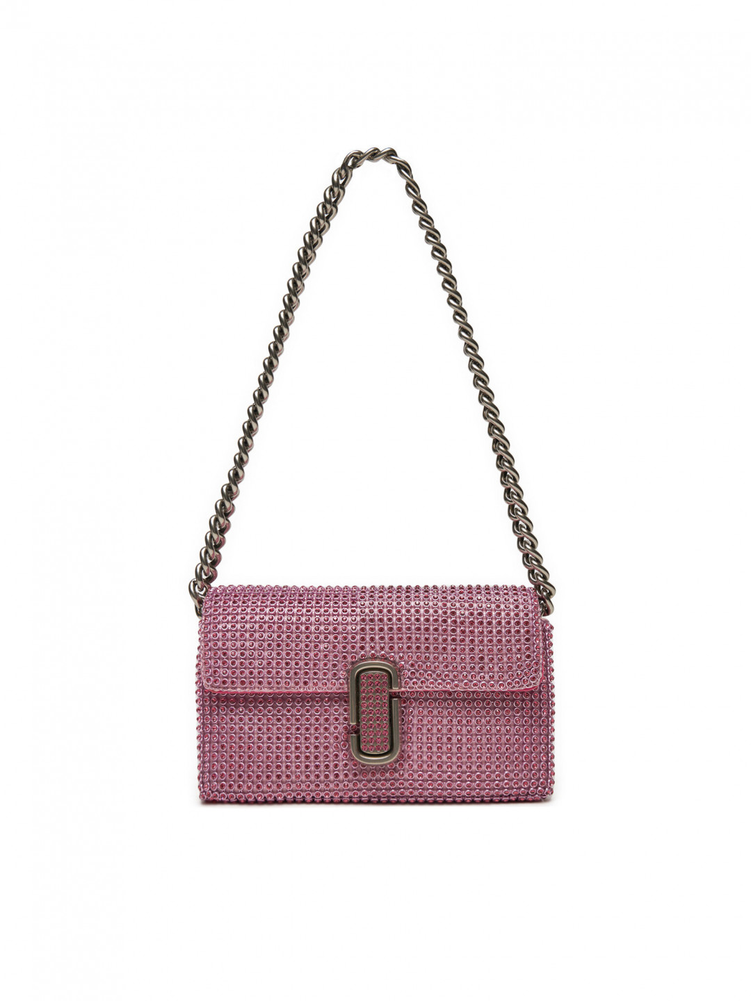 Marc Jacobs Kabelka The Rhinestone J Marc Mini Shoulder Bag H912M06RE22 Stříbrná