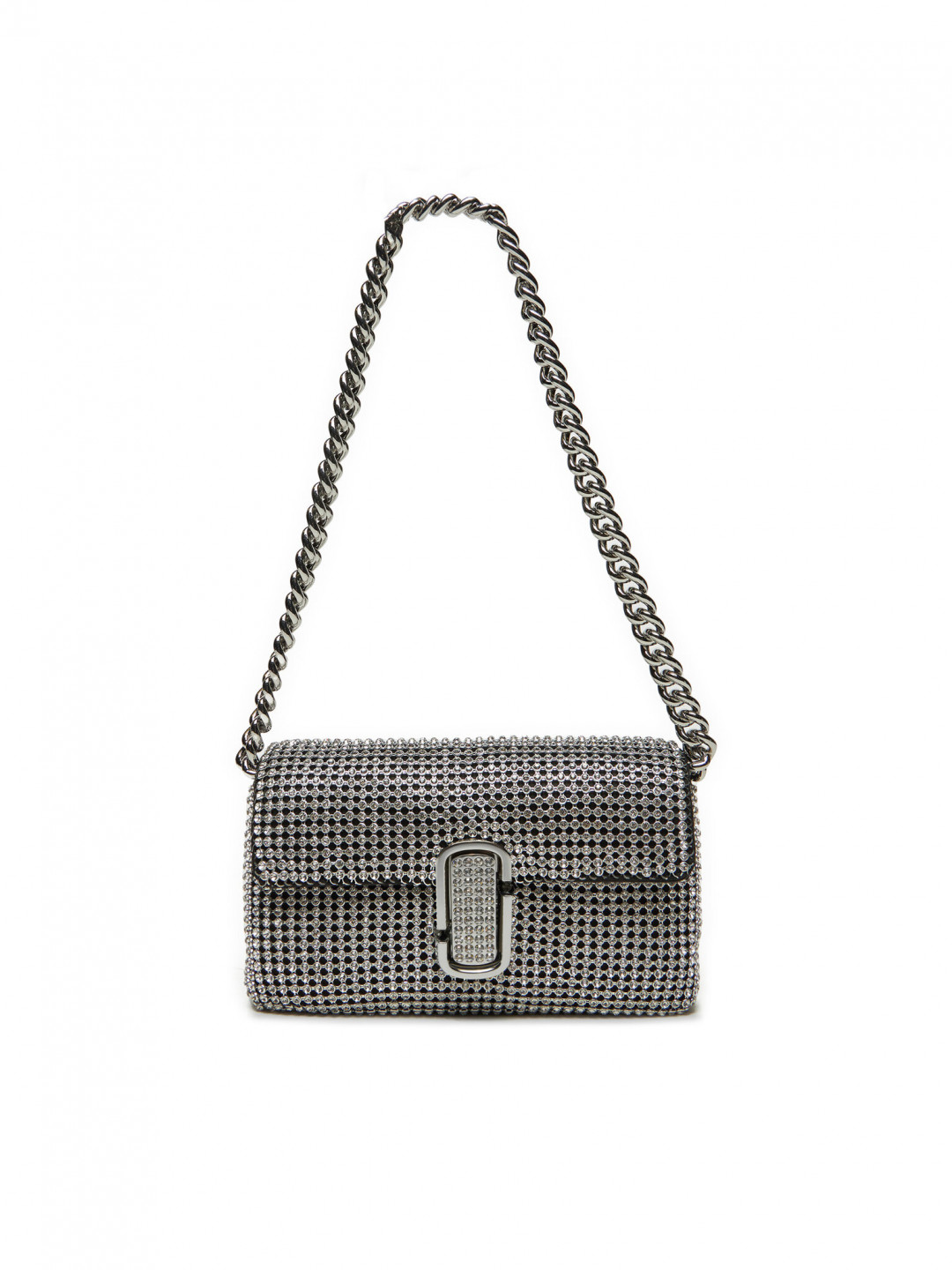 Marc Jacobs Kabelka The Rhinestone J Marc Mini Shoulder Bag H912M06RE22 Stříbrná