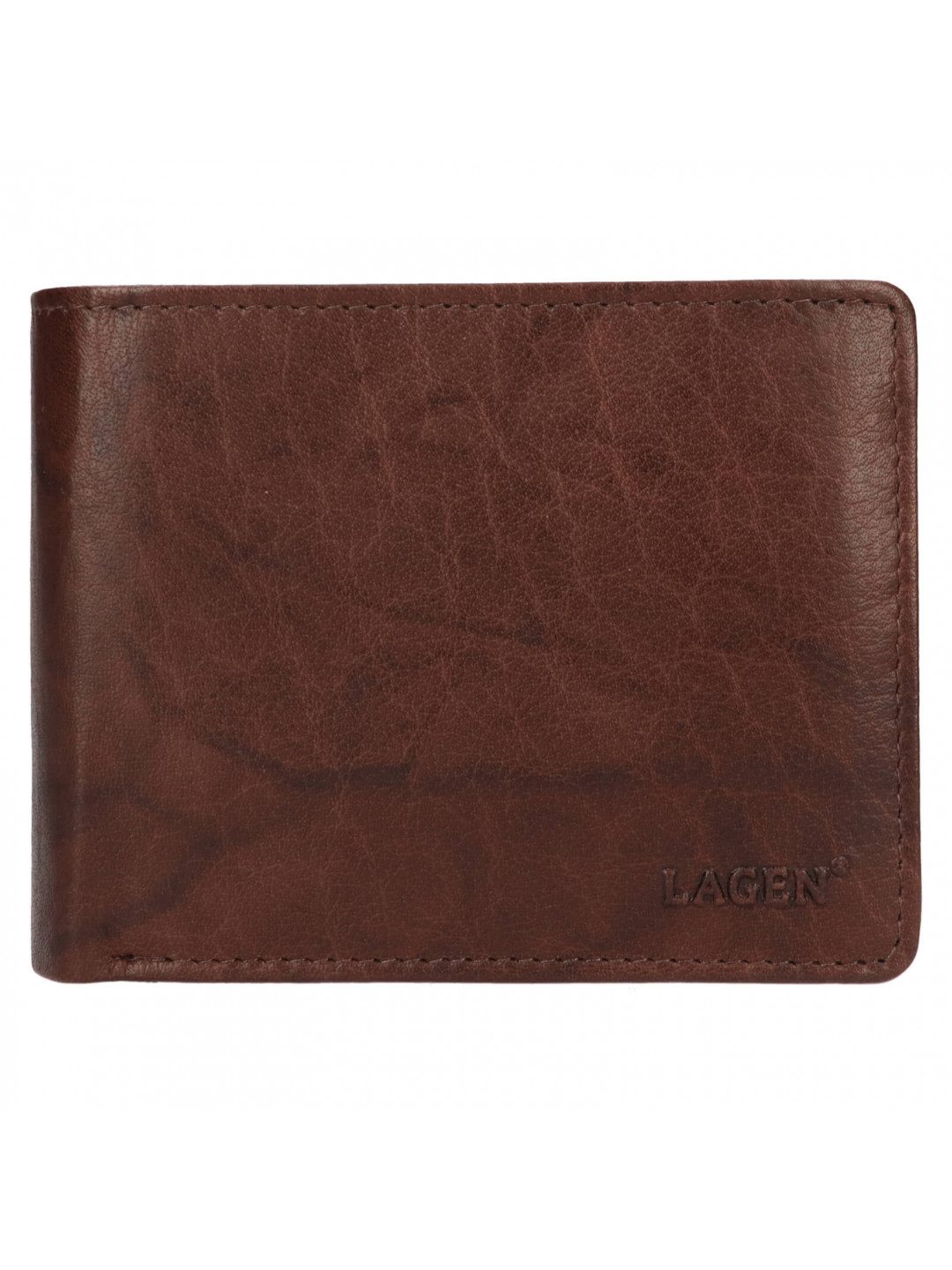 Pánská kožená peněženka Lagen Lenit – hnědá