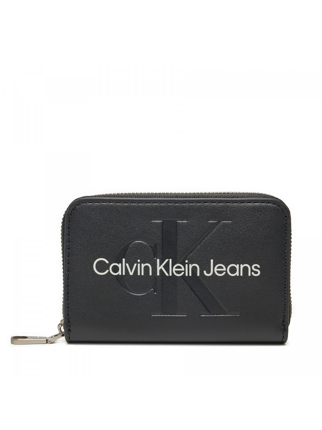 Malá dámská peněženka Calvin Klein Jeans Zip Around Mono K60K612255 Černá