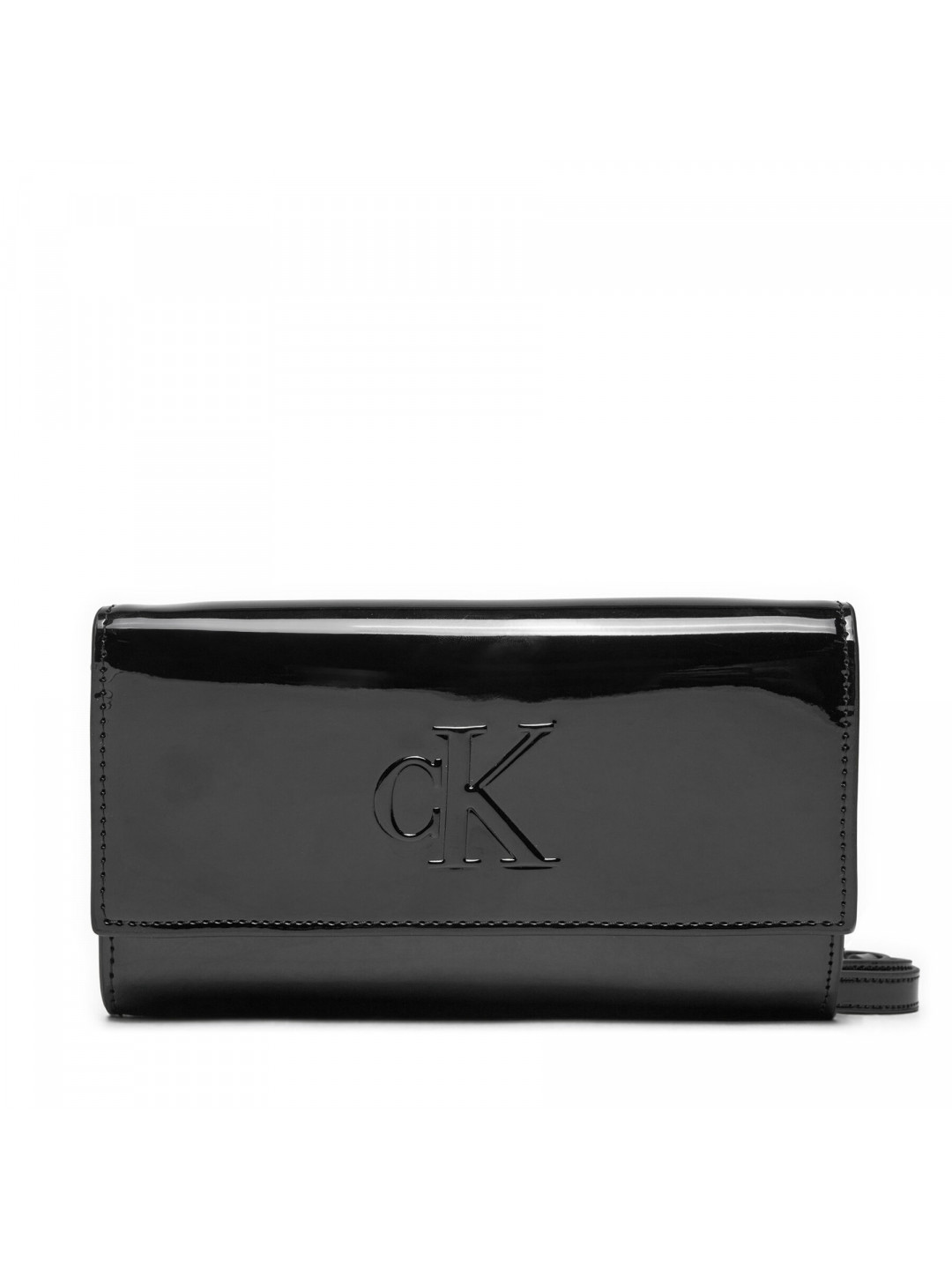 Kabelka Calvin Klein Jeans Sculpted Long Fold Im K60K613061 Černá