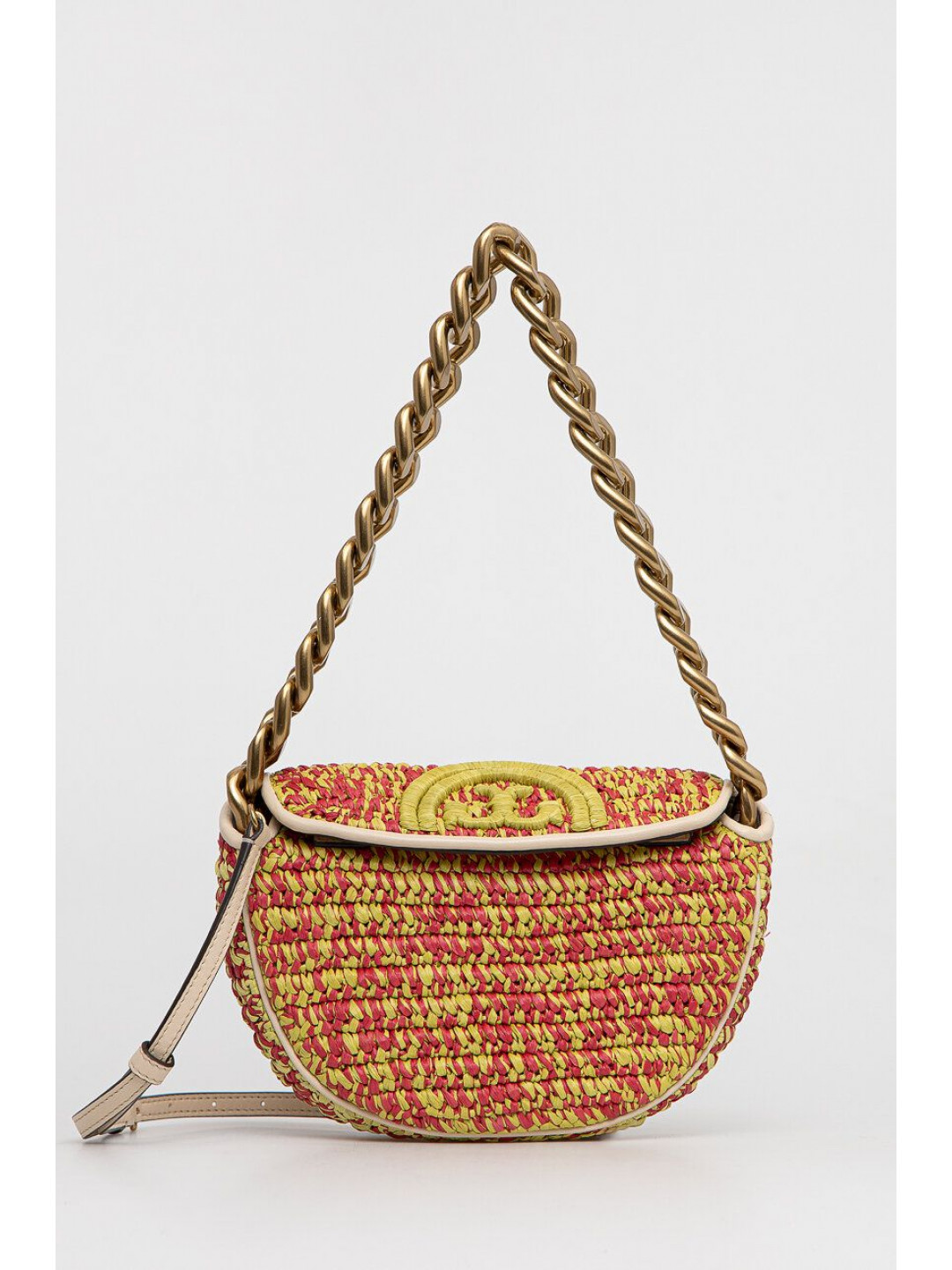Kabelka Tory Burch růžová barva
