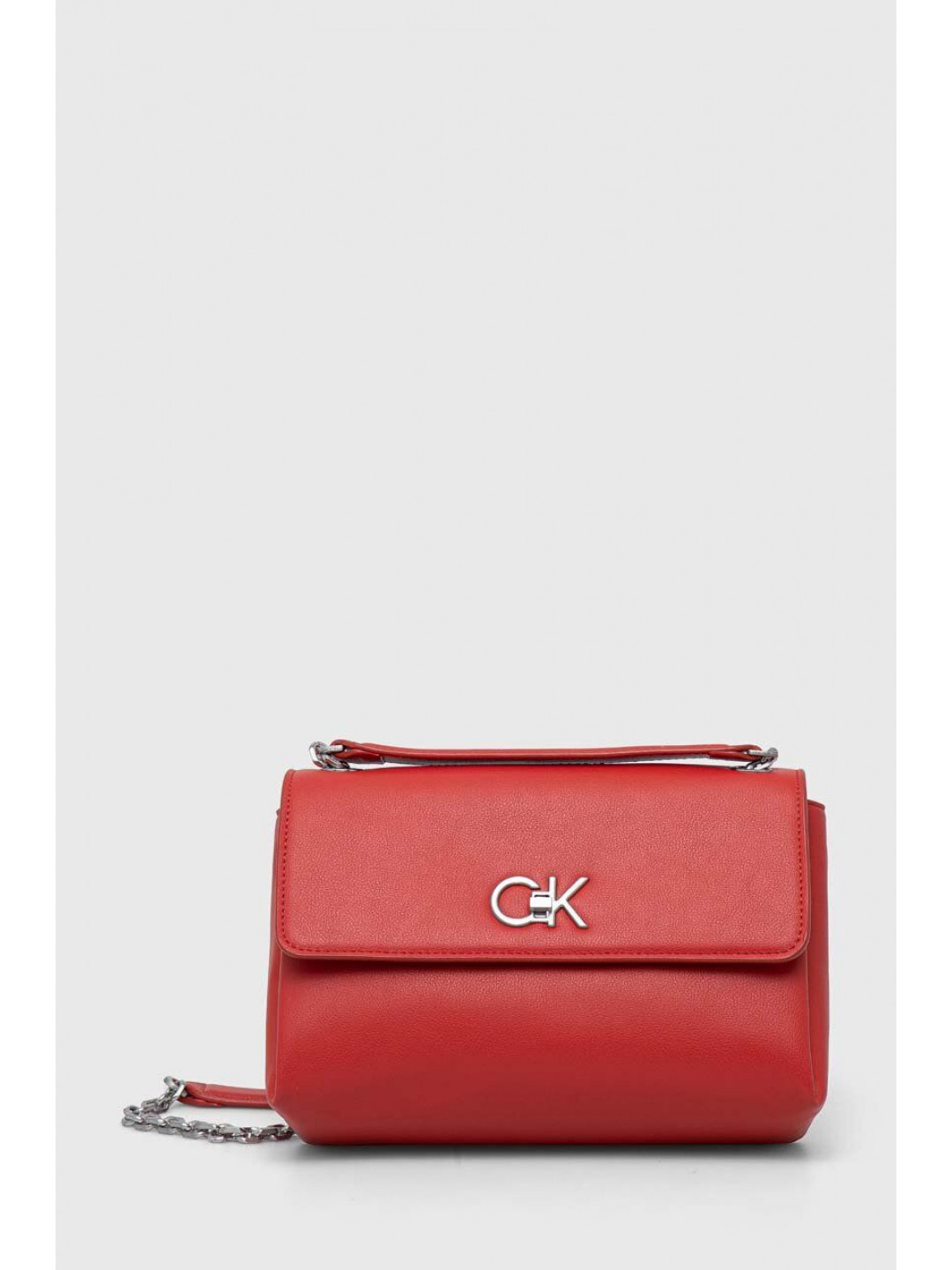 Kabelka Calvin Klein červená barva