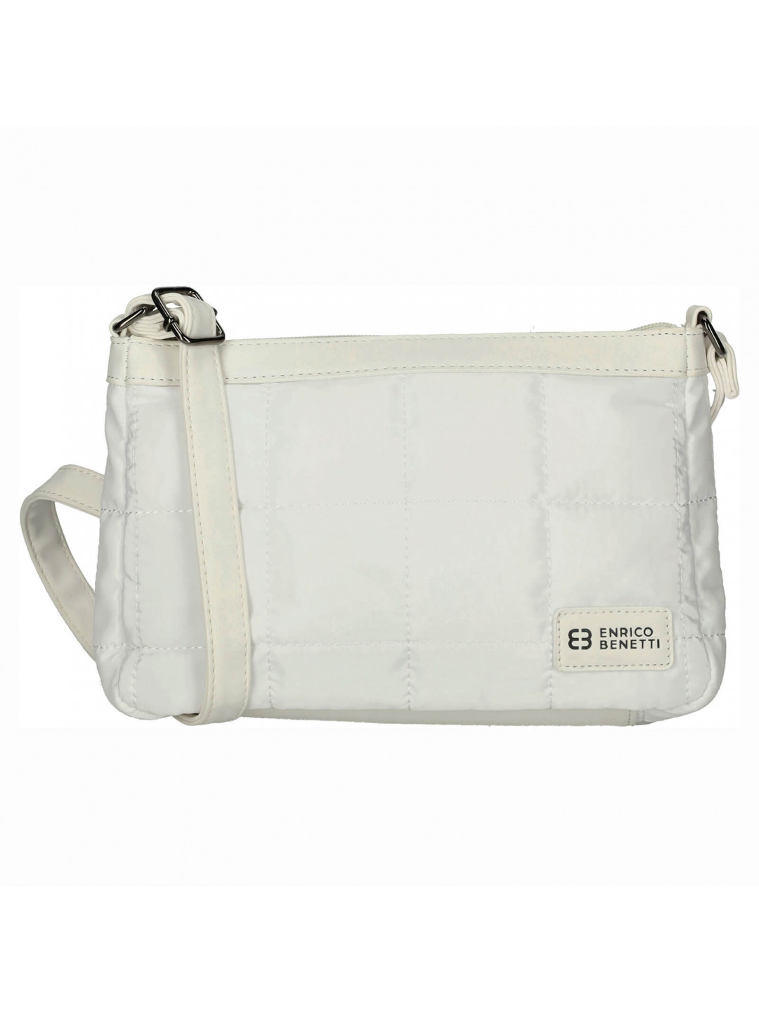 Elegantní prošívaná dámská crossbody kabelka Enrico Benetti Beátes – bílá
