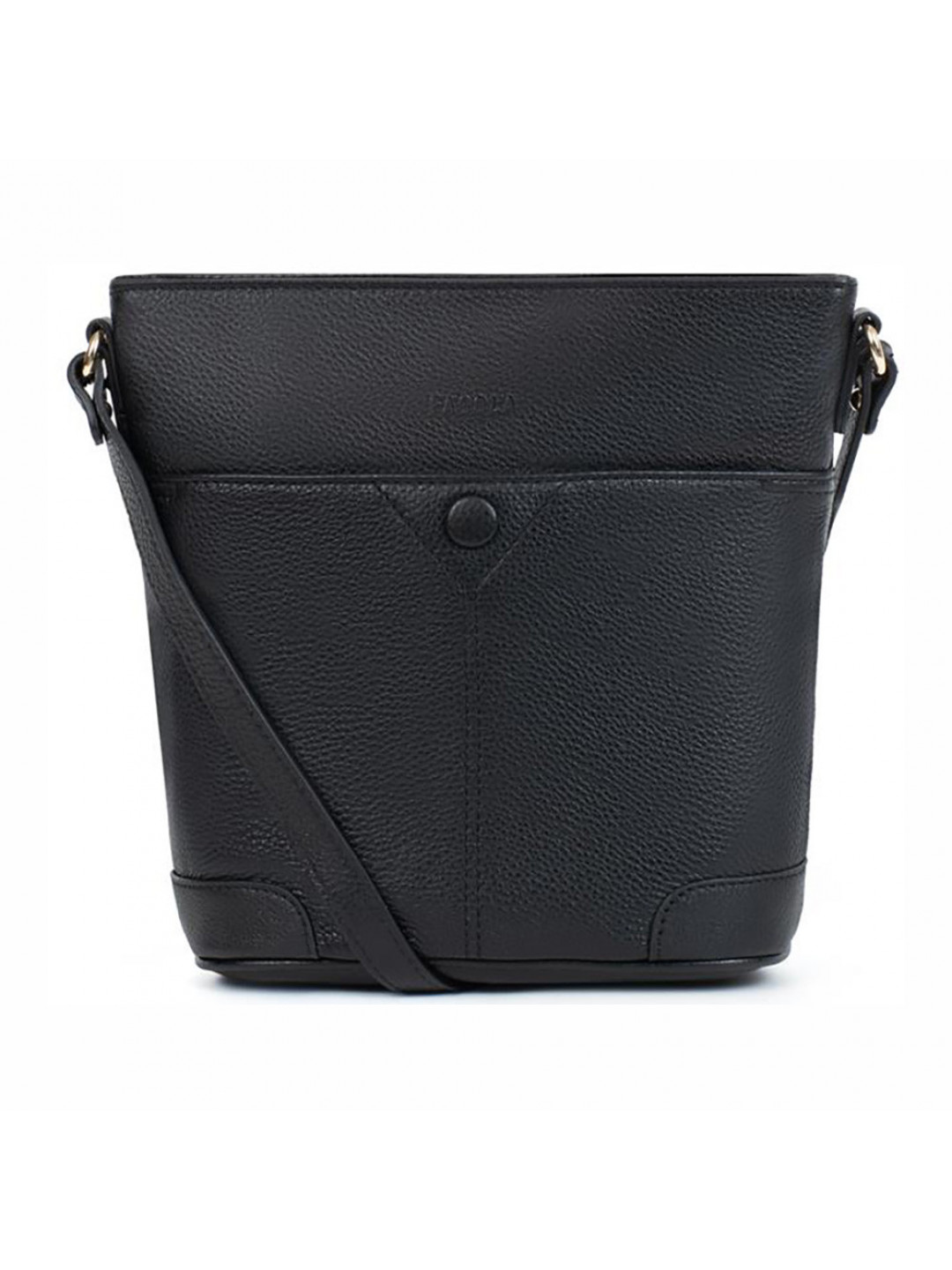 Kožená dámská crossbody kabelka Fagola Matilde – černá