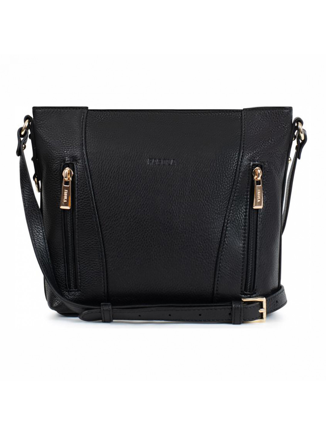 Kožená dámská crossbody kabelka Fagola Lilea – černá