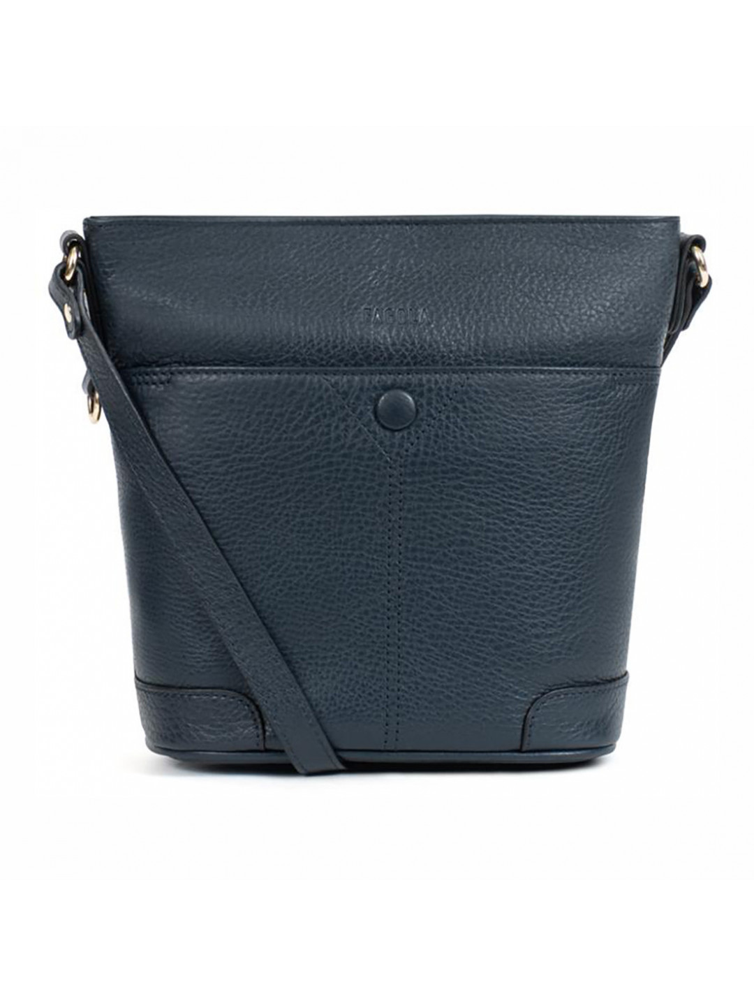 Kožená dámská crossbody kabelka Fagola Matilde – modrá