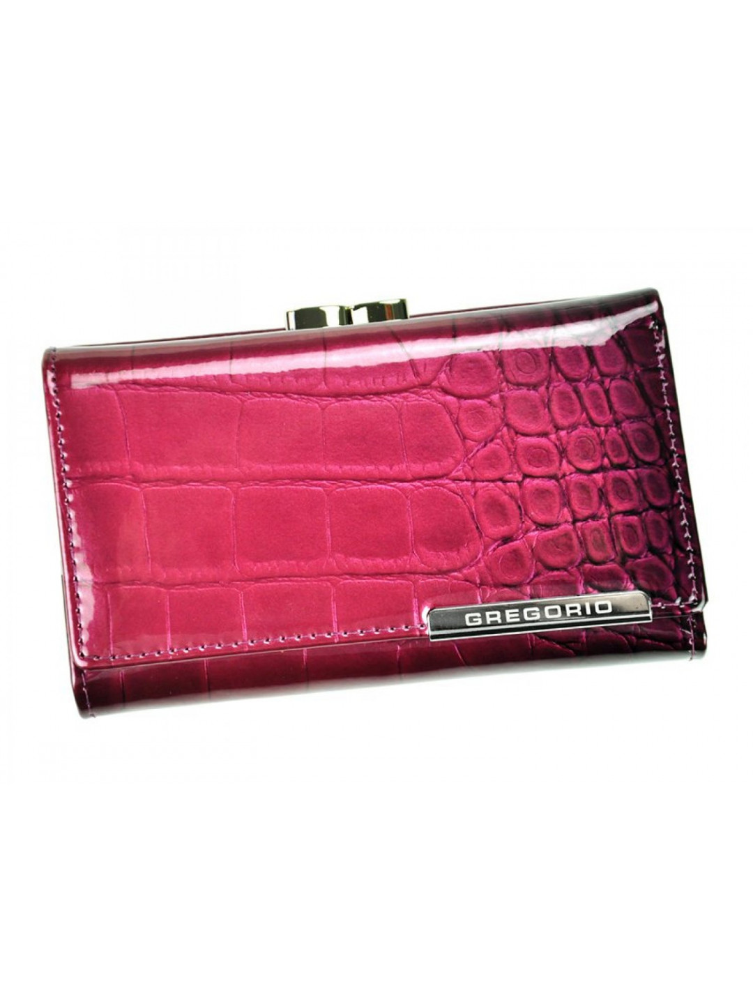 Luxusní dámská kožená peněženka Emas croco růžová