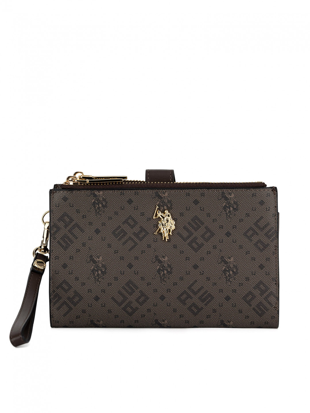 U S Polo Assn Velká dámská peněženka BIUXT6224WVP Hnědá