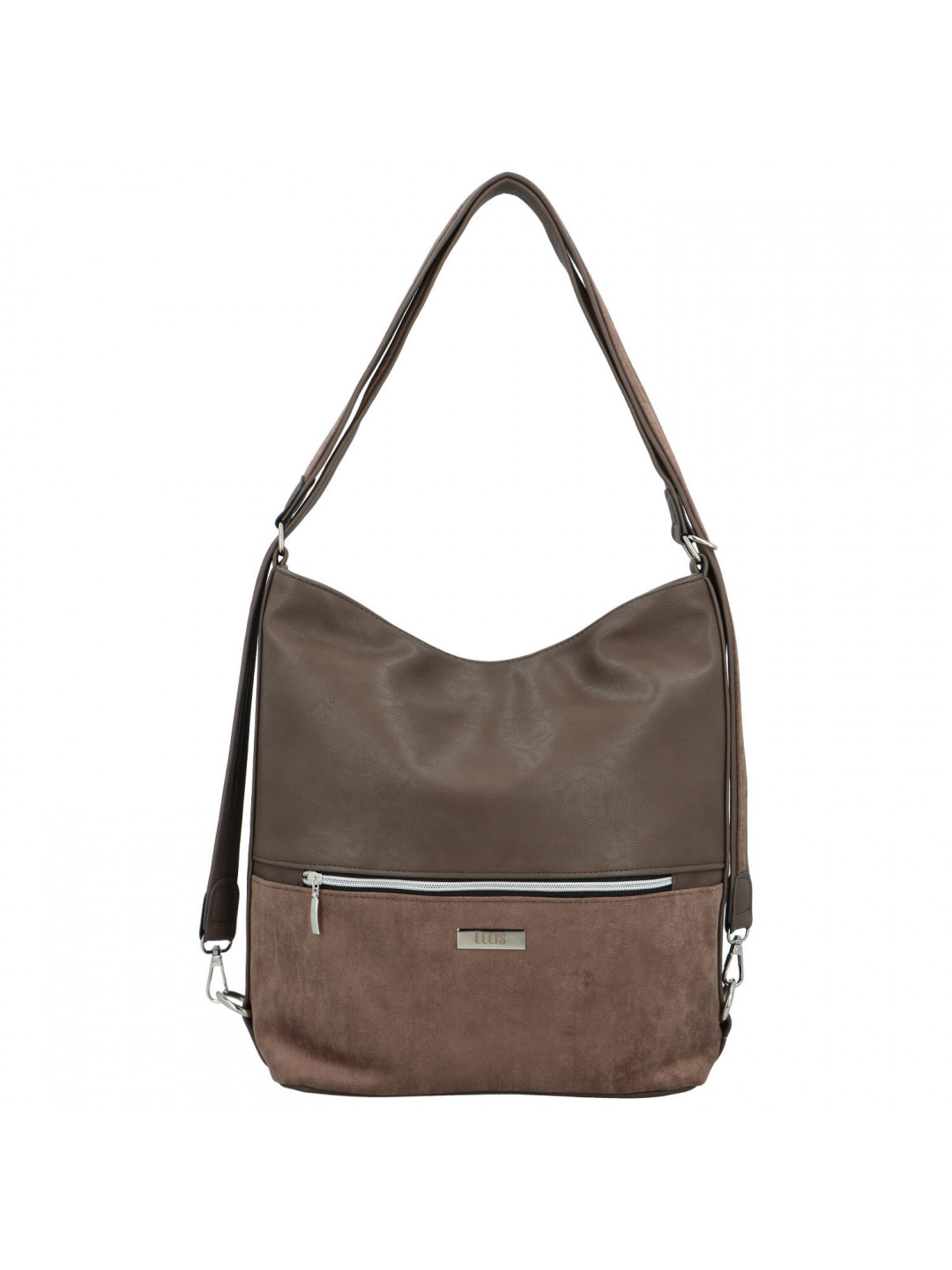 Dámská kabelka batoh taupe camel – Ellis Patrik V