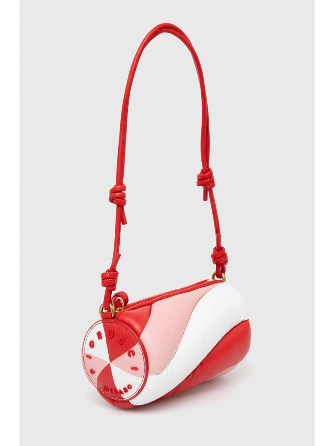Kožená kabelka Fiorucci Tricolor Leather Mini Mella Bag červená barva U01FPABA002LE04MU01