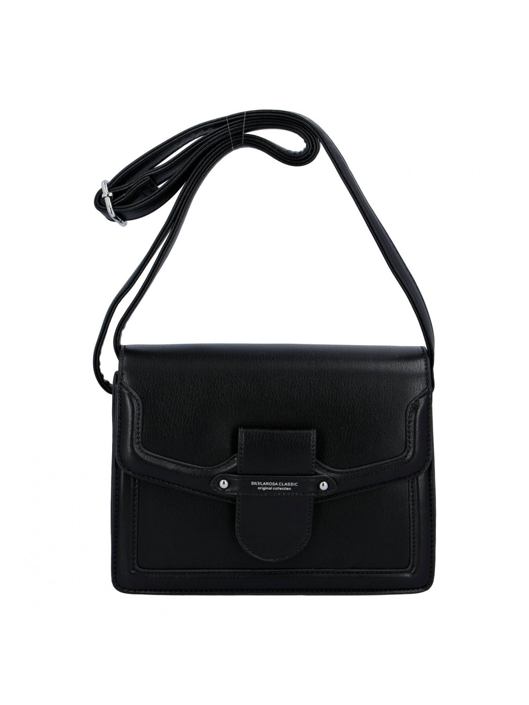 Praktická dámská koženková crossbody kabelka Ivana S černá