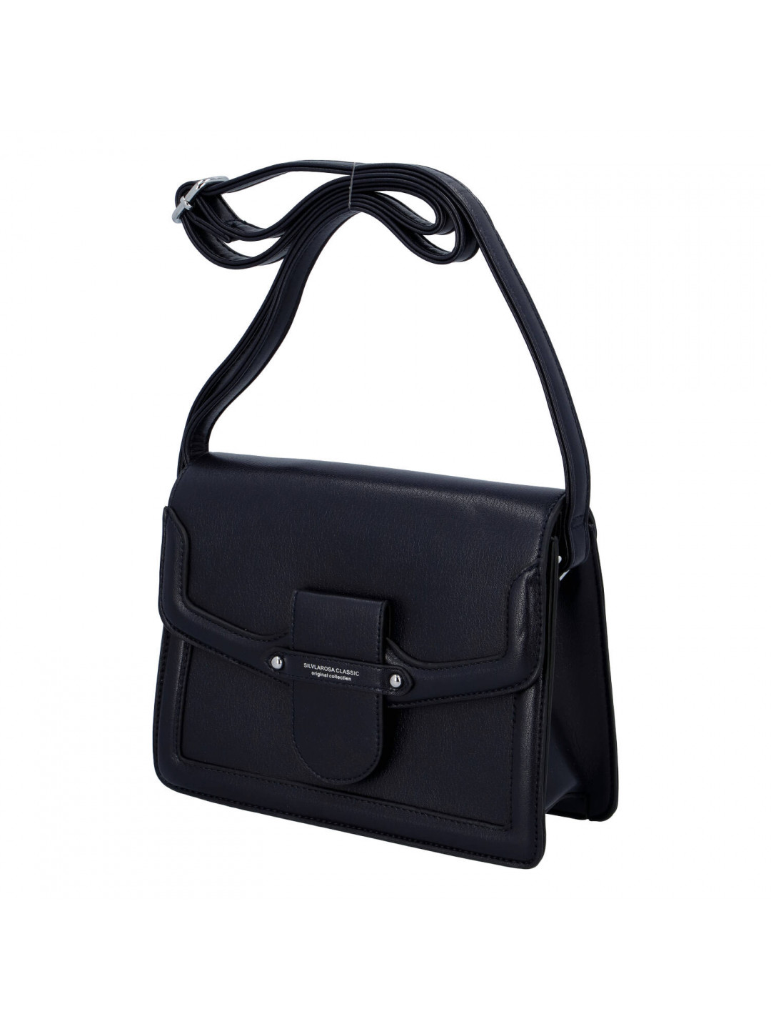 Praktická dámská koženková crossbody kabelka Ivana S modrá