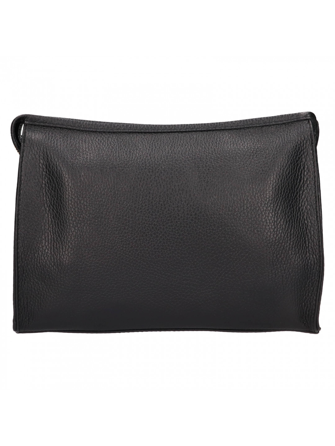 Dámská kožená crossbody kabelka Italia Gisell – černá