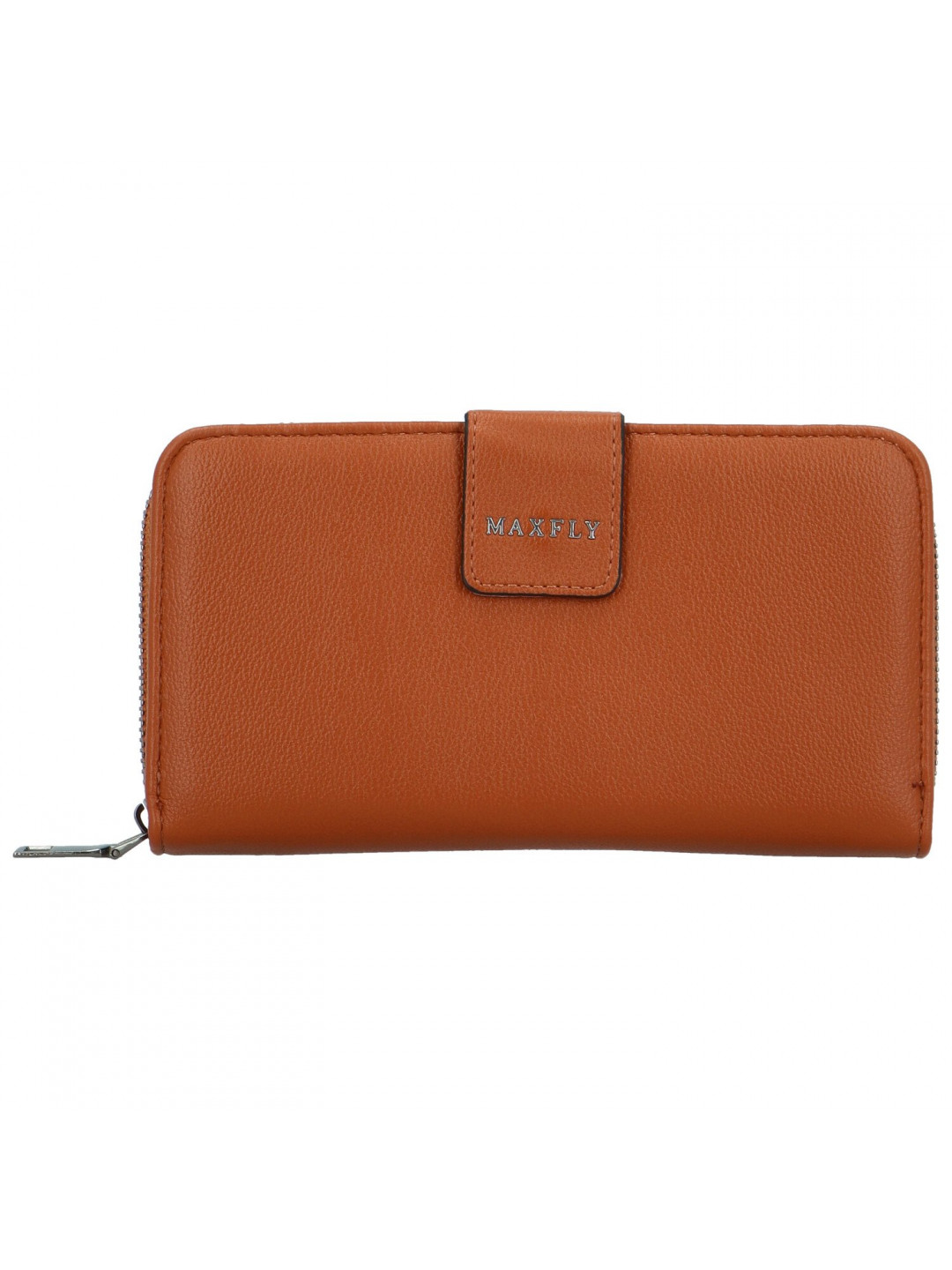 Trendy dámská koženková peněženka MaxFly Fabriz camel