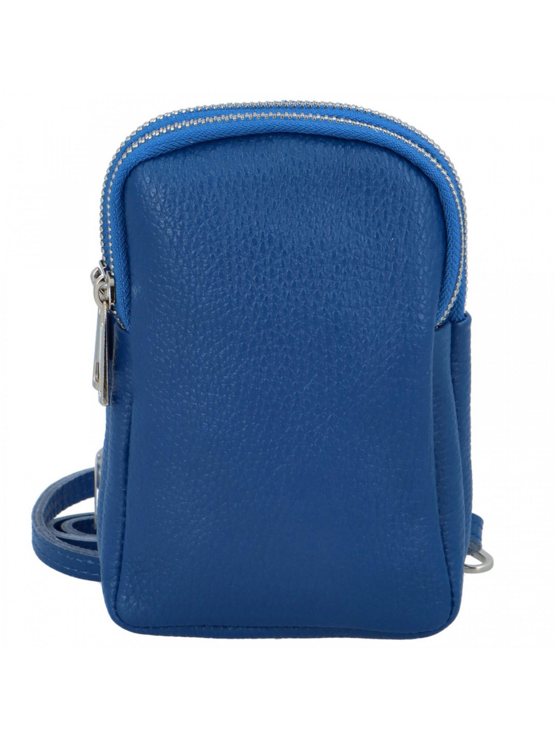 Dámské kožené crossbody pouzdro královsky modré – Delami Valli