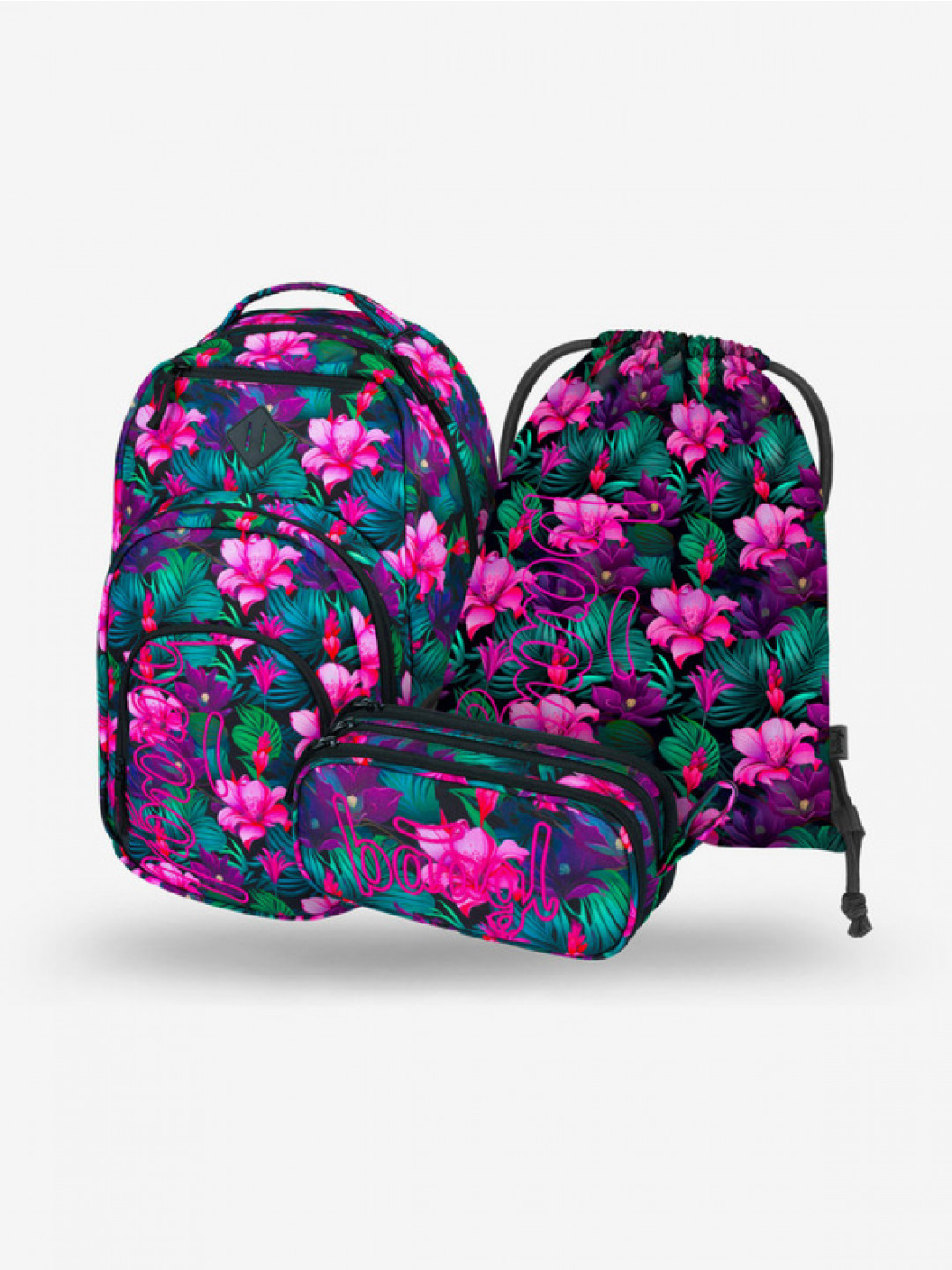BAAGL Coolmate Paradis Školní set Růžová