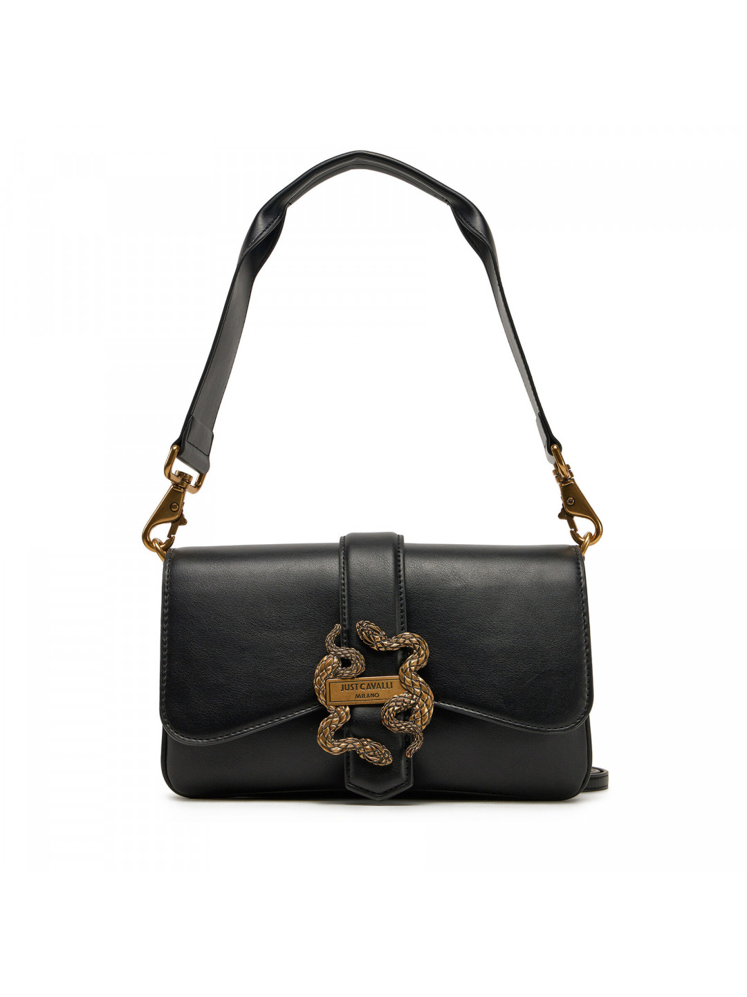 Kabelka Just Cavalli Iconic Snakes 78RA4BA8 ZSA89 Černá