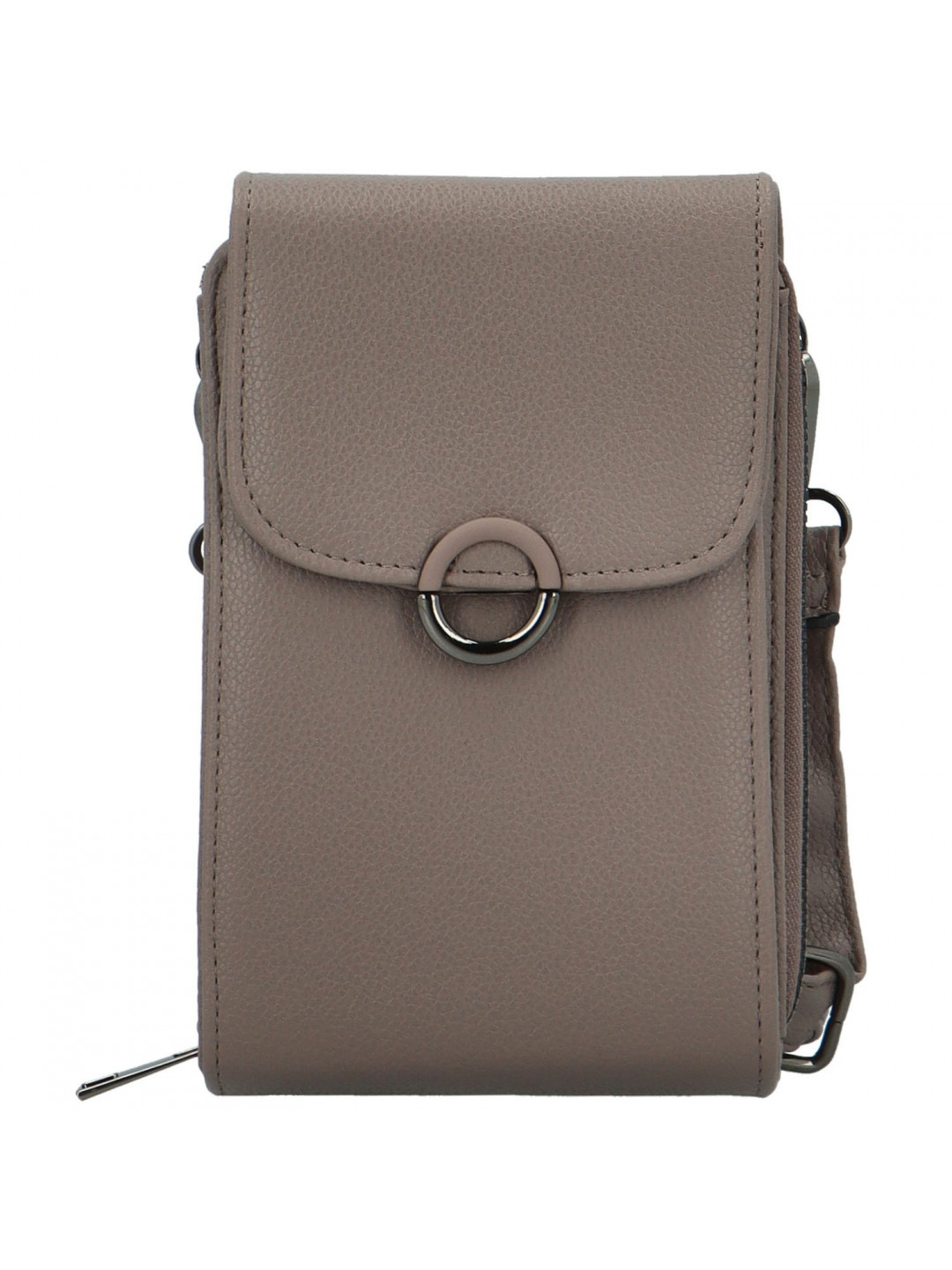 Stylová dámská koženková crossbody kapsa Gabrisa khaki