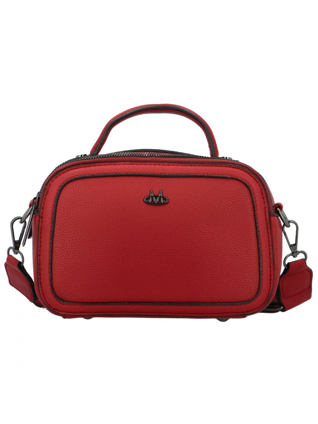 Stylová dámská koženková crossbody kabelka Katin červená
