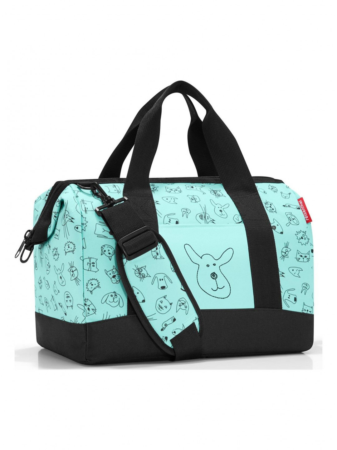 Brašna Reisenthel Allrounder M Kids Cats and dogs mint
