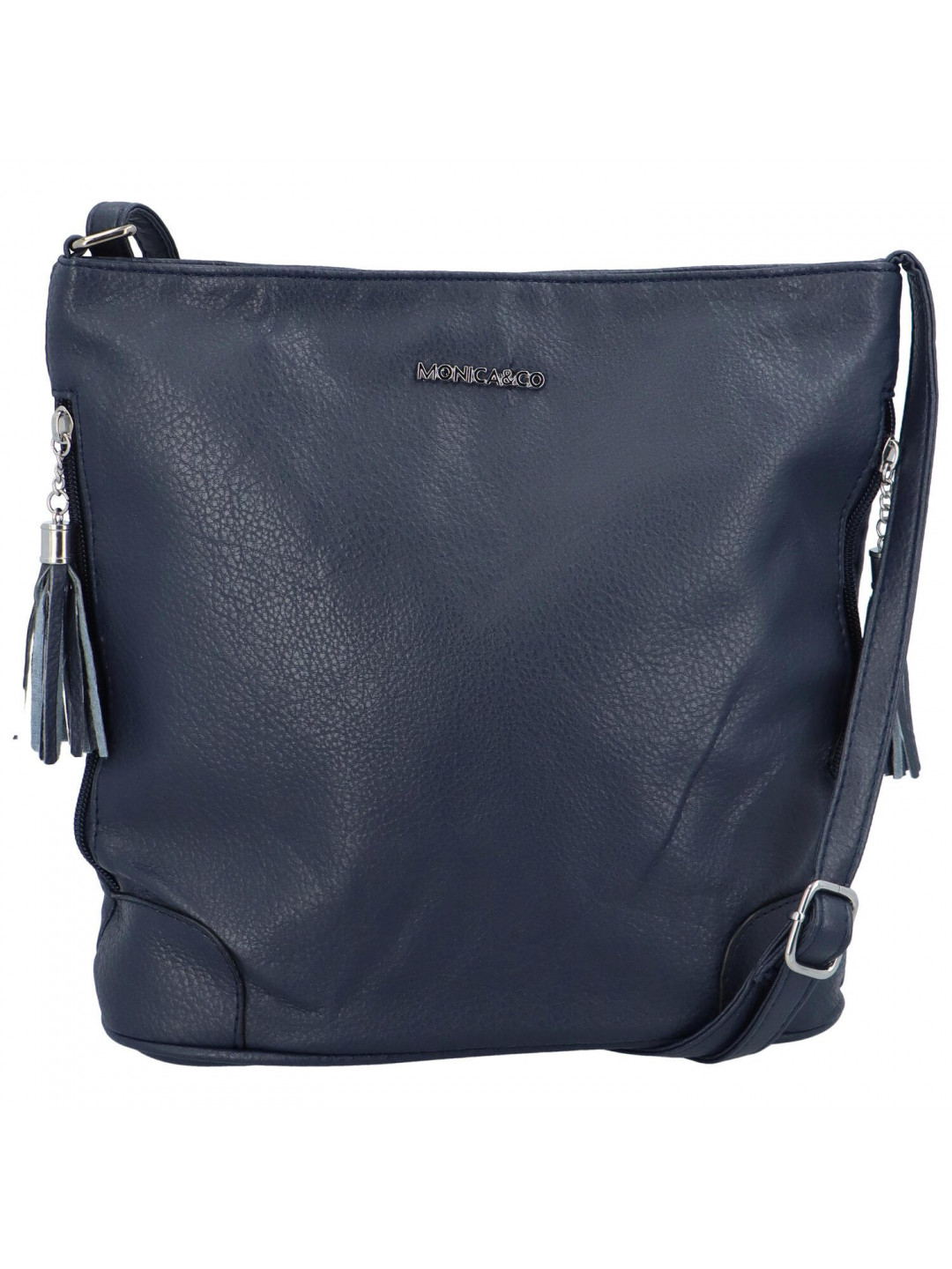 Praktická dámská větší crossbody taška Edmundo modrá