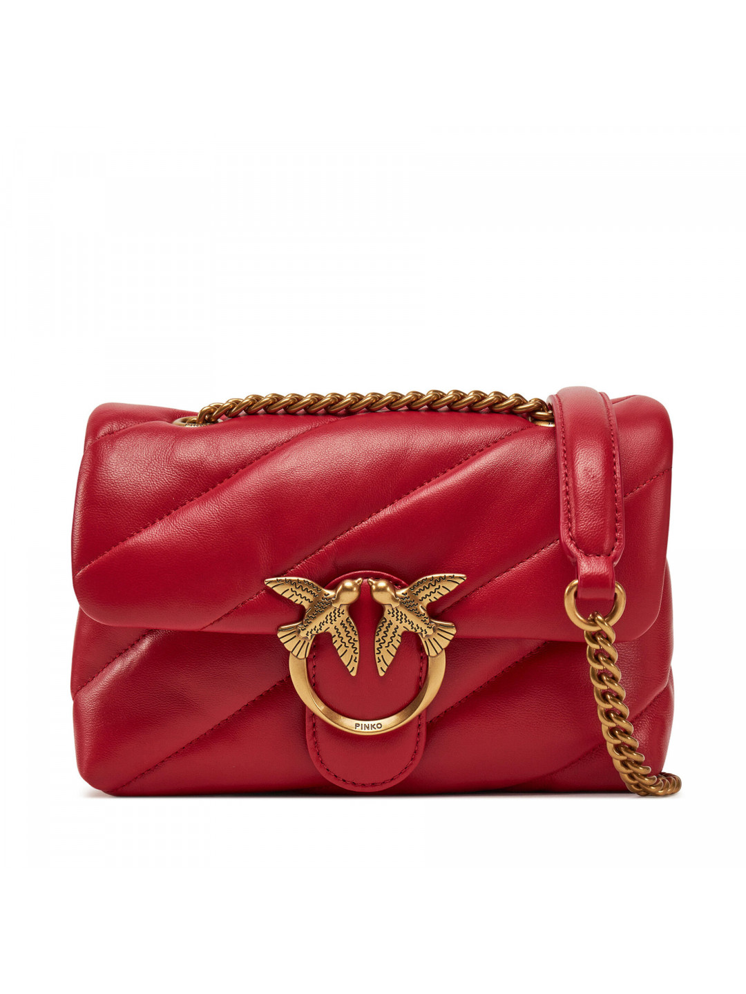 Kabelka PINKO Love Puff Mini Cl PE 25 PLTT 100039 A0F2 Červená