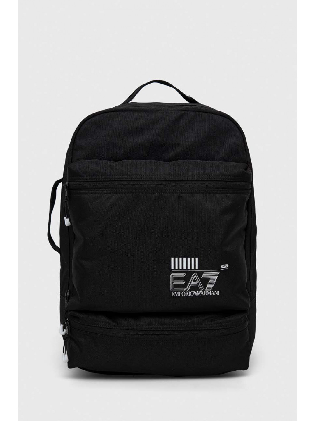 Batoh EA7 Emporio Armani černá barva velký s potiskem