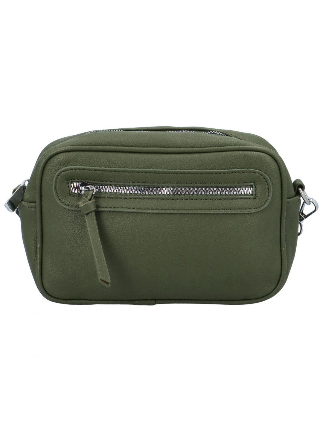 Dámská crossbody kabelka tmavě zelená – Paolo bags Vasco