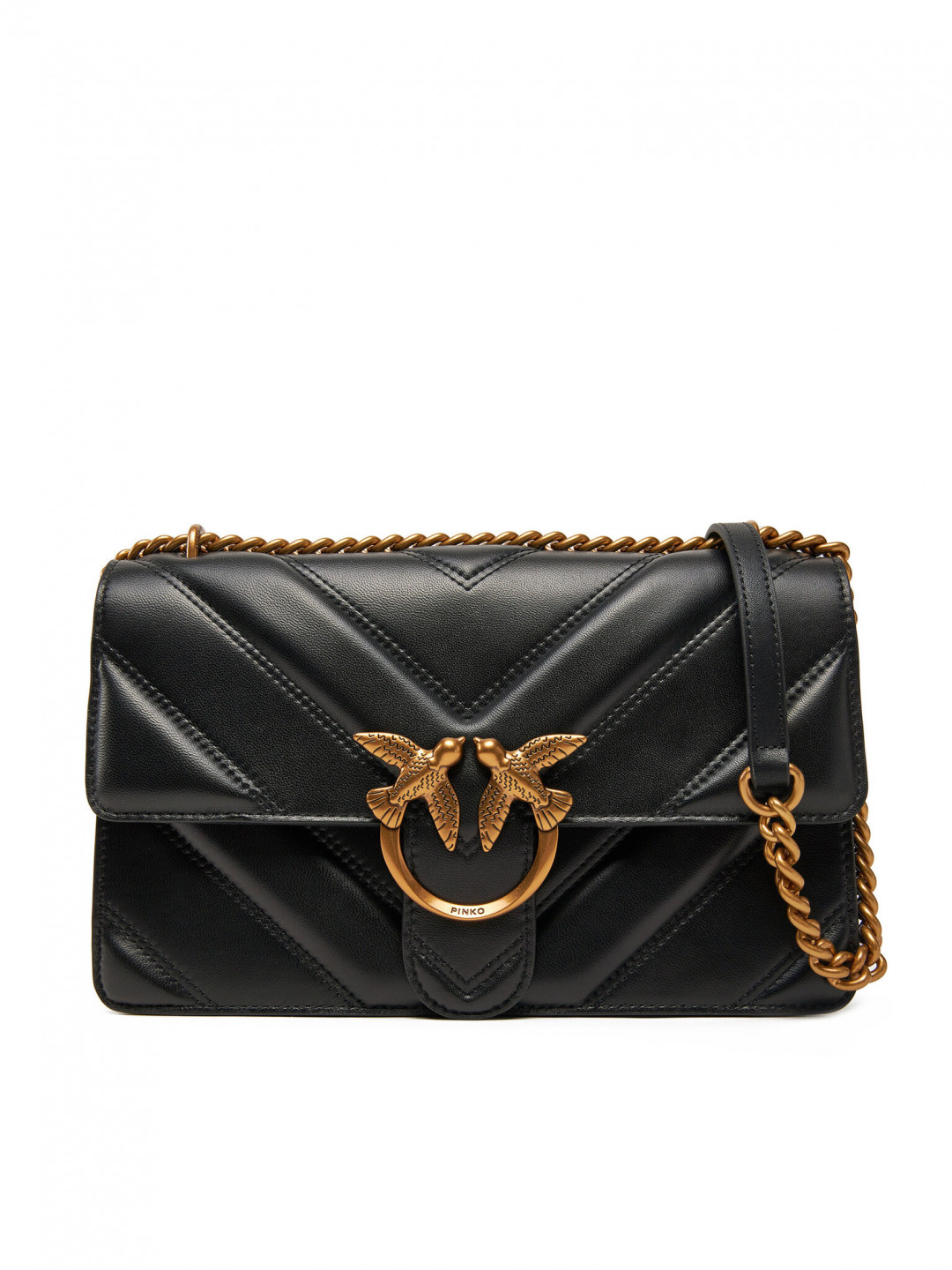 PINKO Kabelka Love One Classic Light Dc PE 25 PLTT 104549 A26Z Černá