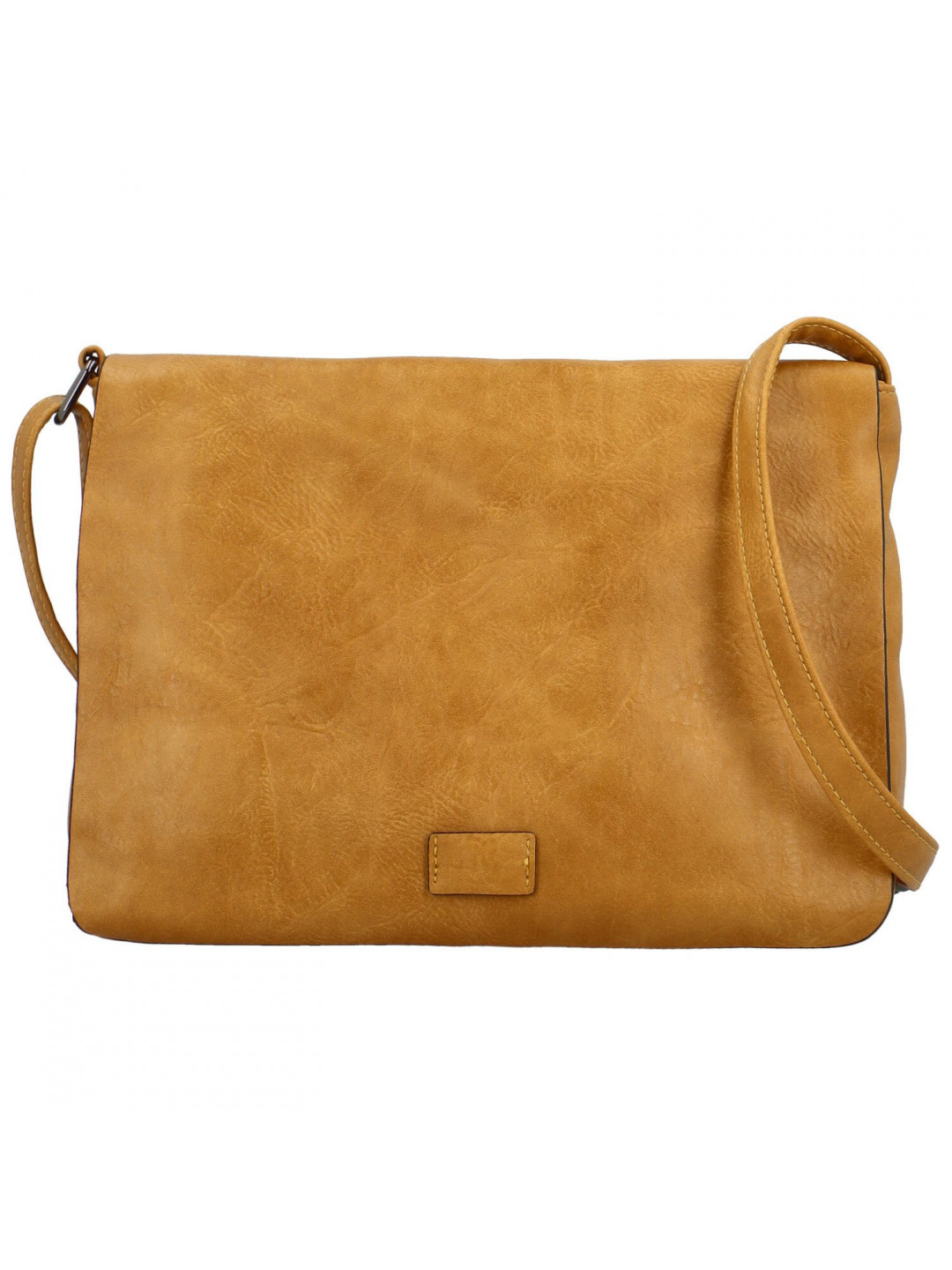 Trendy dámská koženková crossbody kabelka Cassandra žlutá