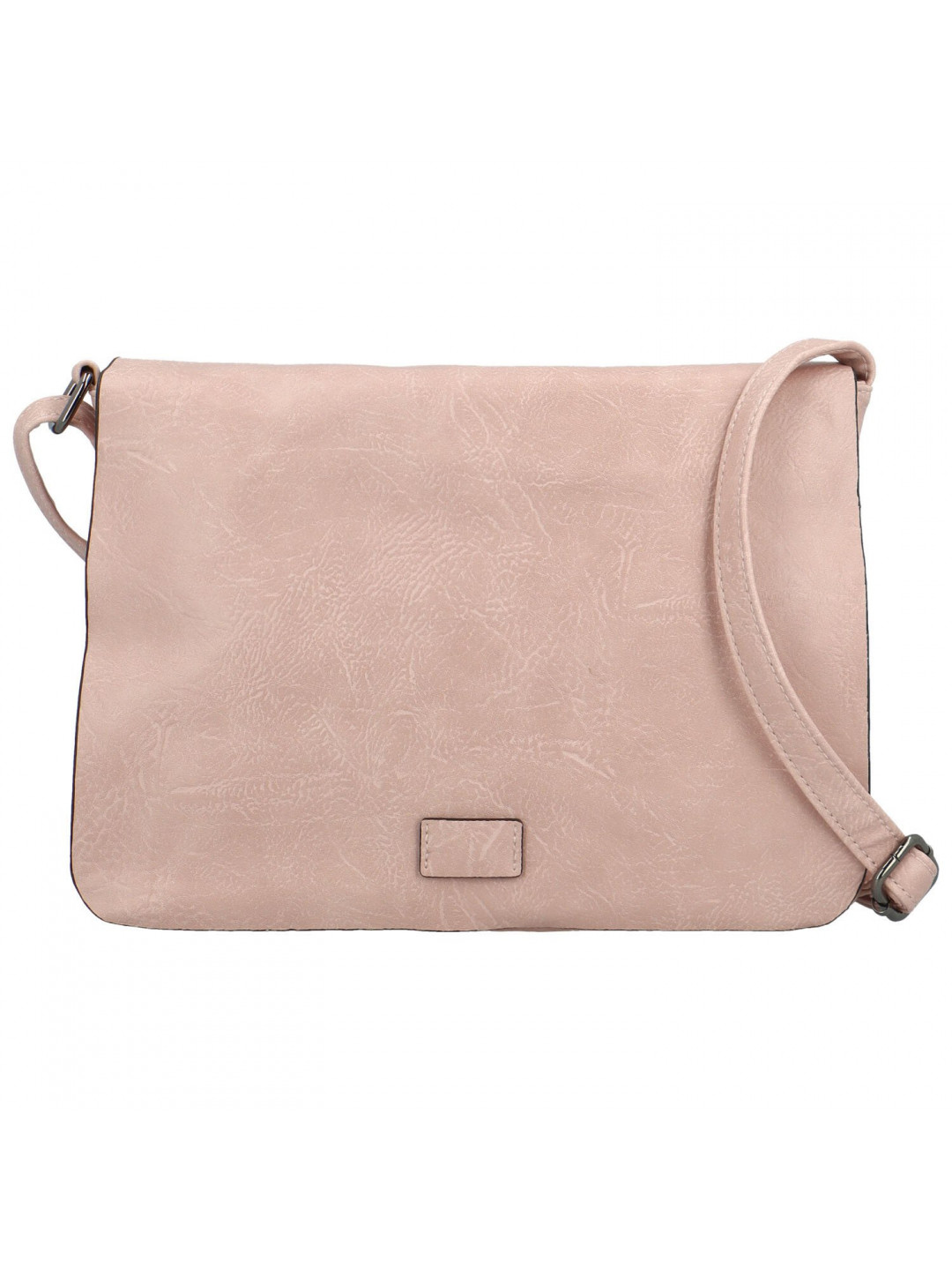 Trendy dámská koženková crossbody kabelka Cassandra růžová