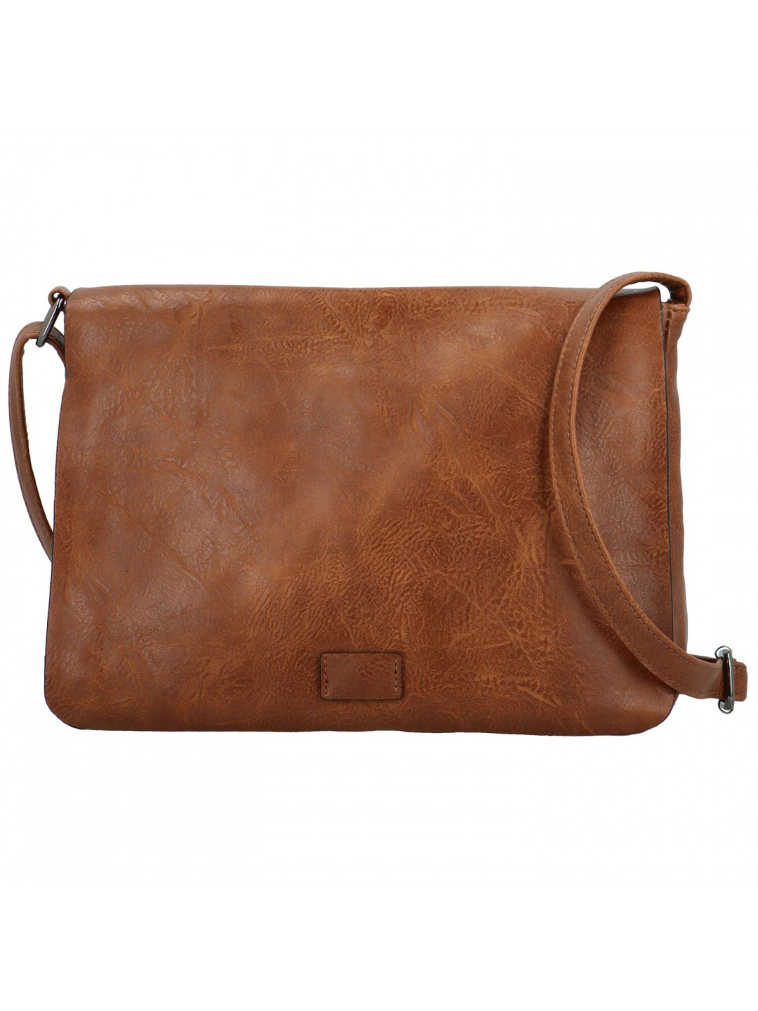 Trendy dámská koženková crossbody kabelka Cassandra hnědá