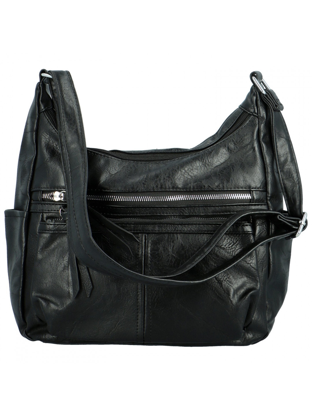 Stylová dámská koženková crossbody kabelka Palmira černá